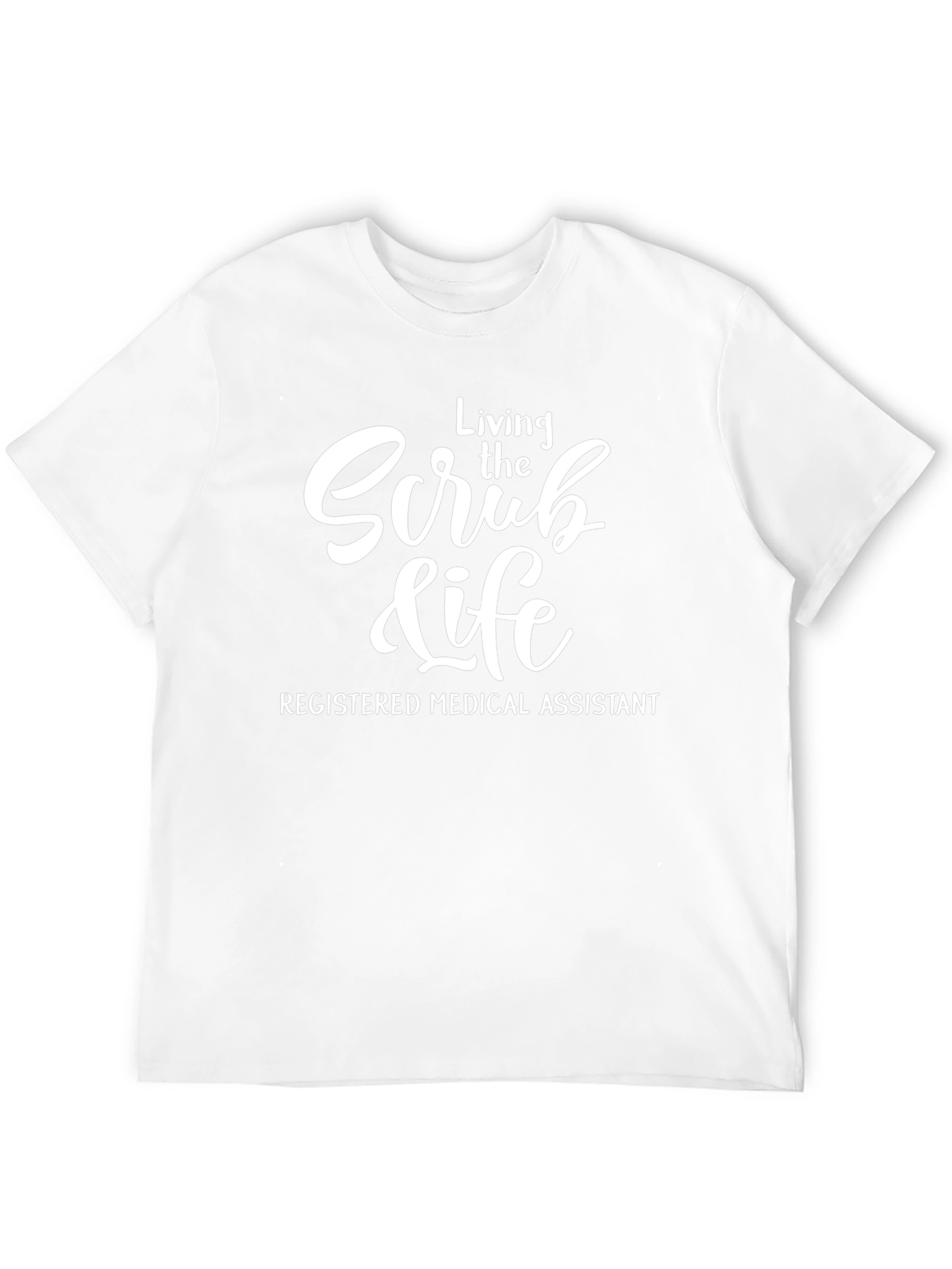 Camiseta Negra: Scrub Life Asistente Médico Registrado