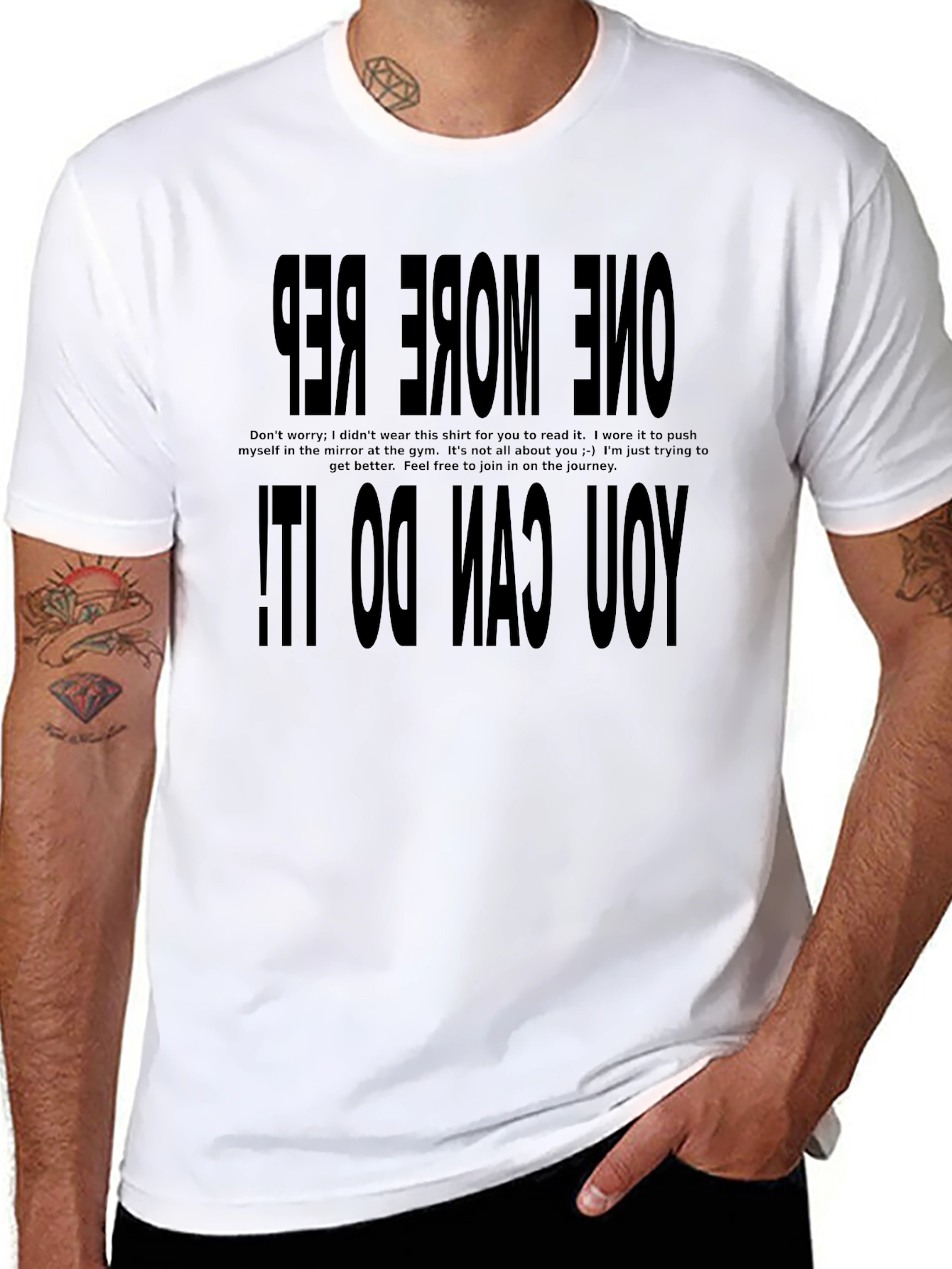Camiseta Motivacional de Entrenamiento: Una Repetición Más