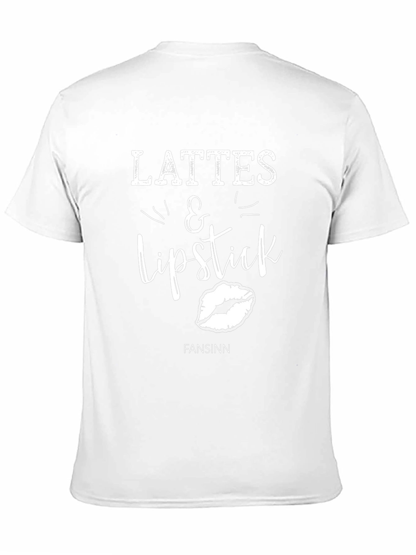 Camiseta Negra Lattes & Lipstick