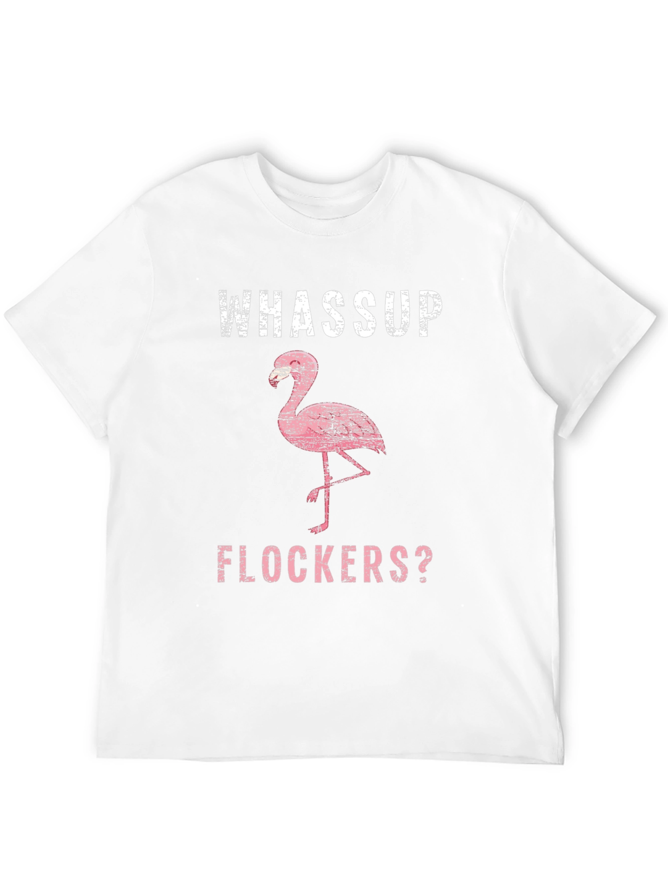 Camiseta Negra con Diseño de Flamenco y Texto Divertido