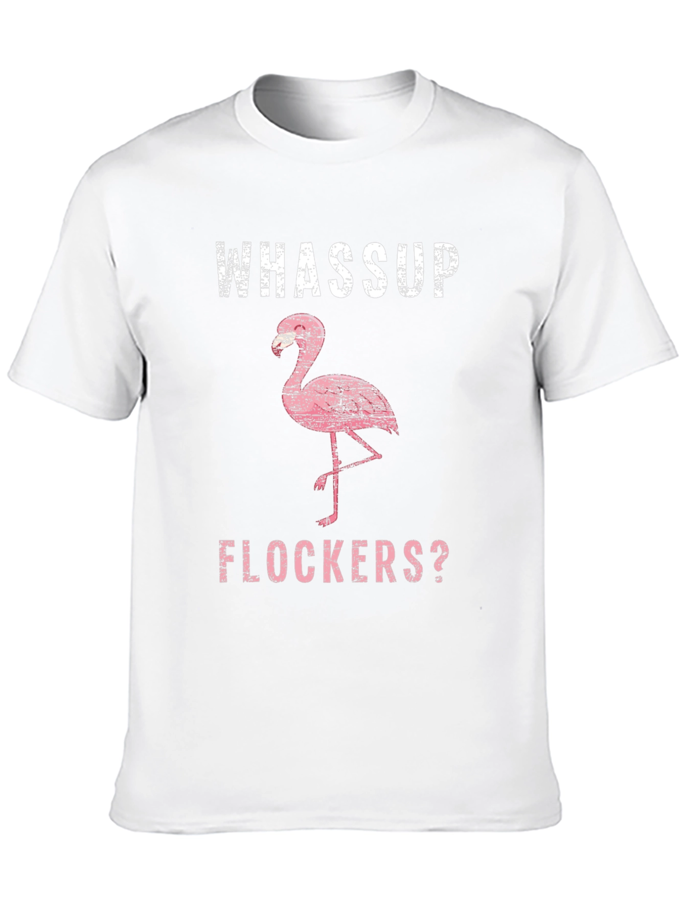 Camiseta Negra con Diseño de Flamenco y Texto Divertido