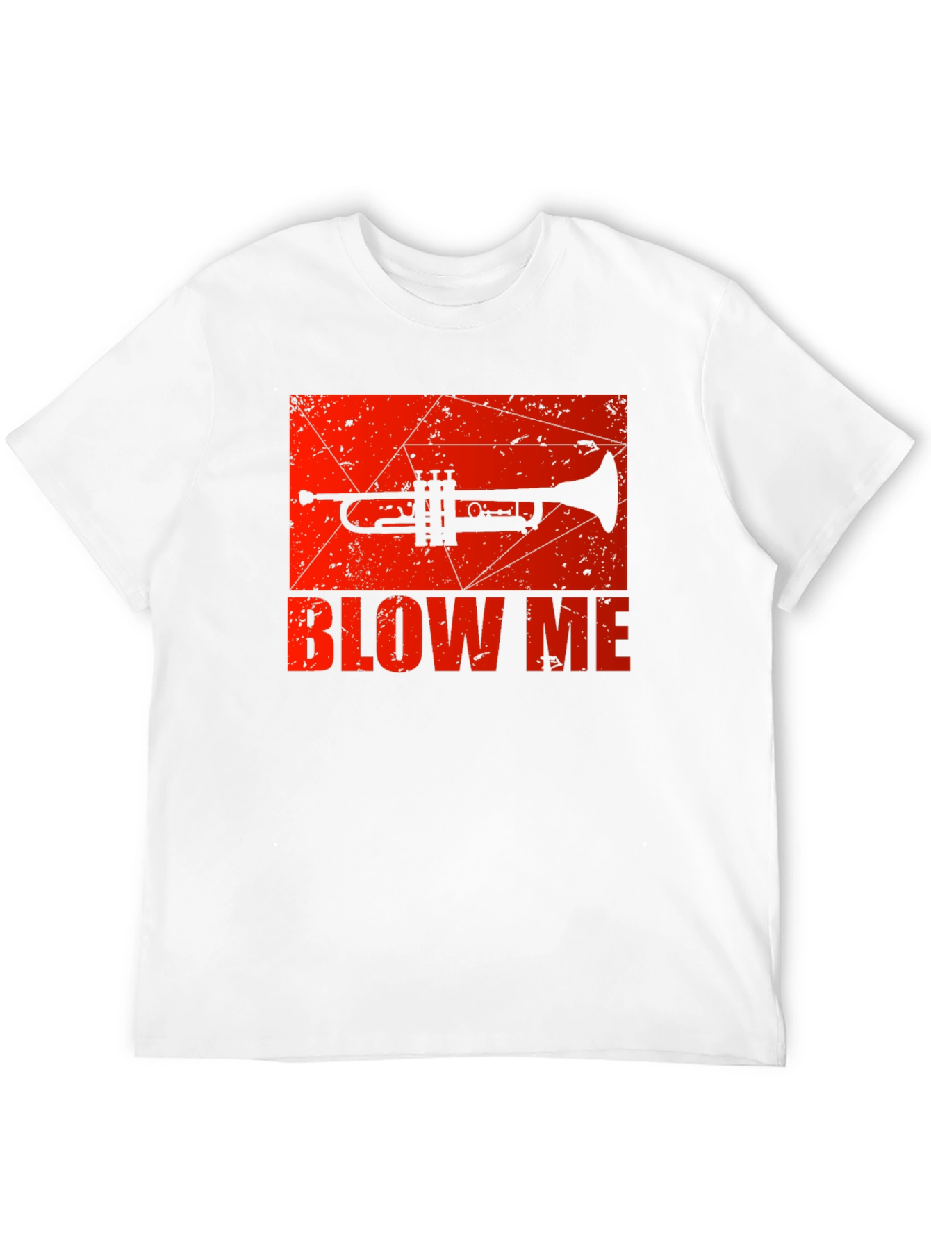 Camiseta Negra con Diseño de Trompeta Blow Me