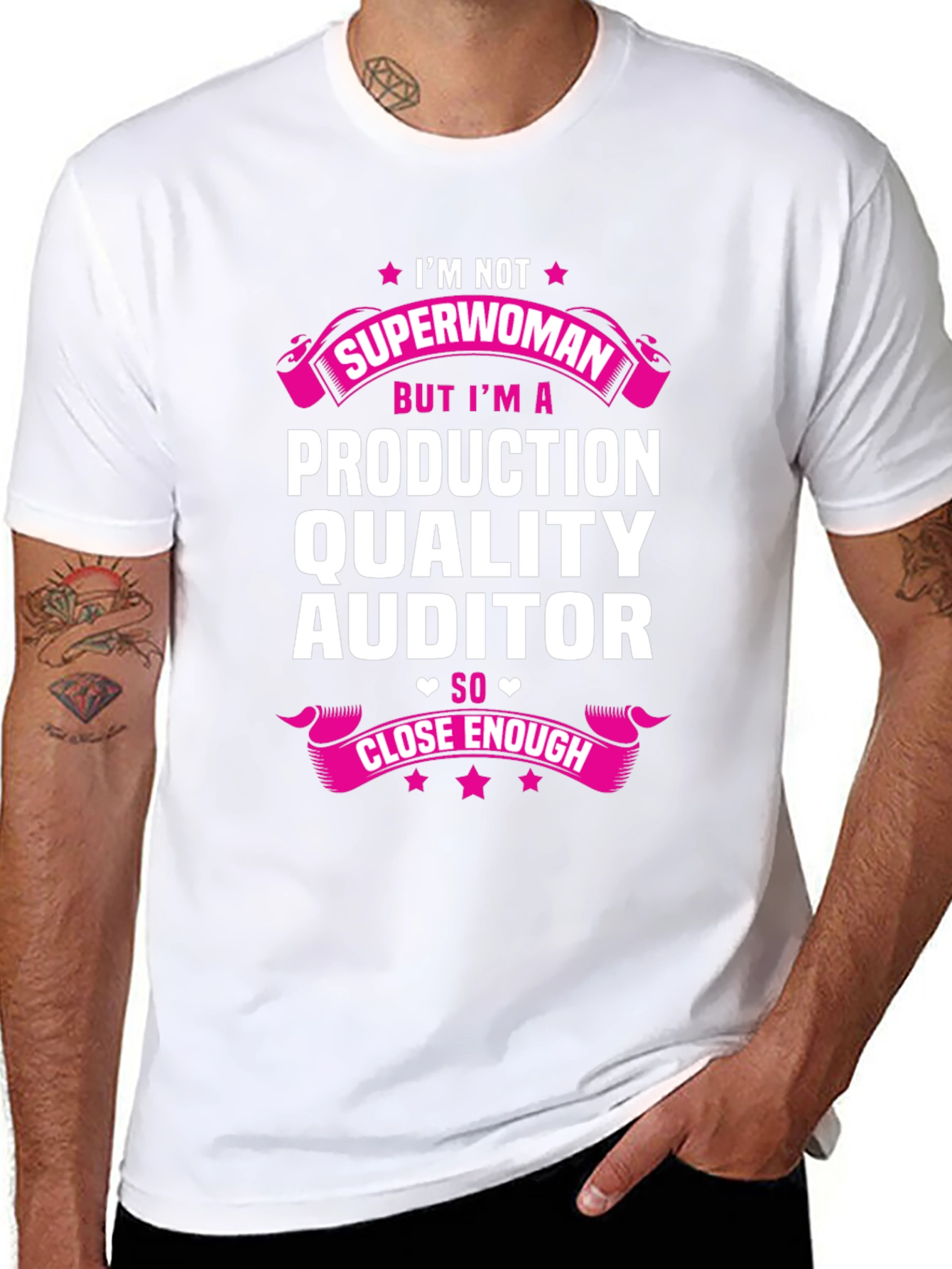 Camiseta Negra: Auditora de Calidad de Producción