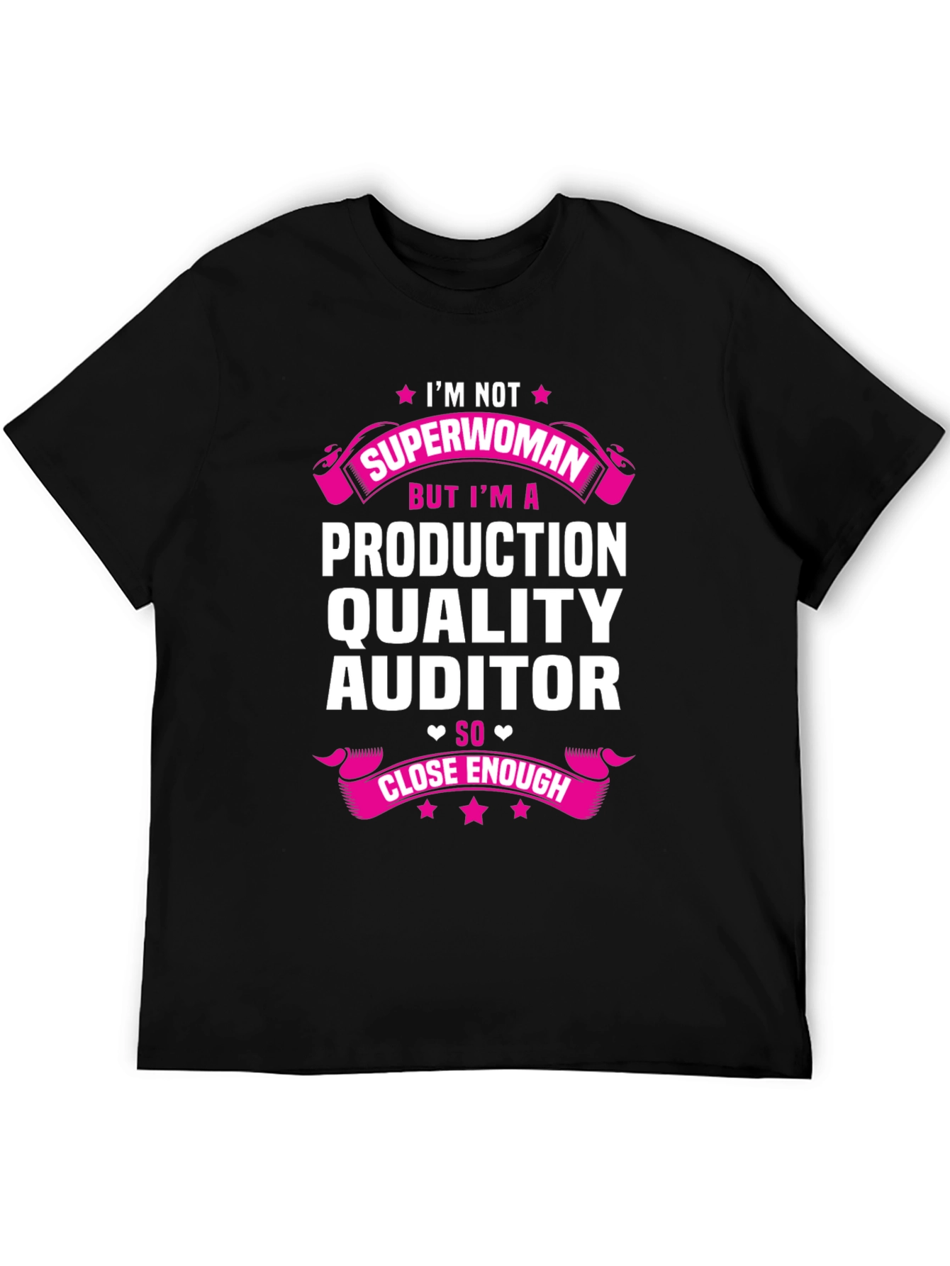 Camiseta Negra: Auditora de Calidad de Producción