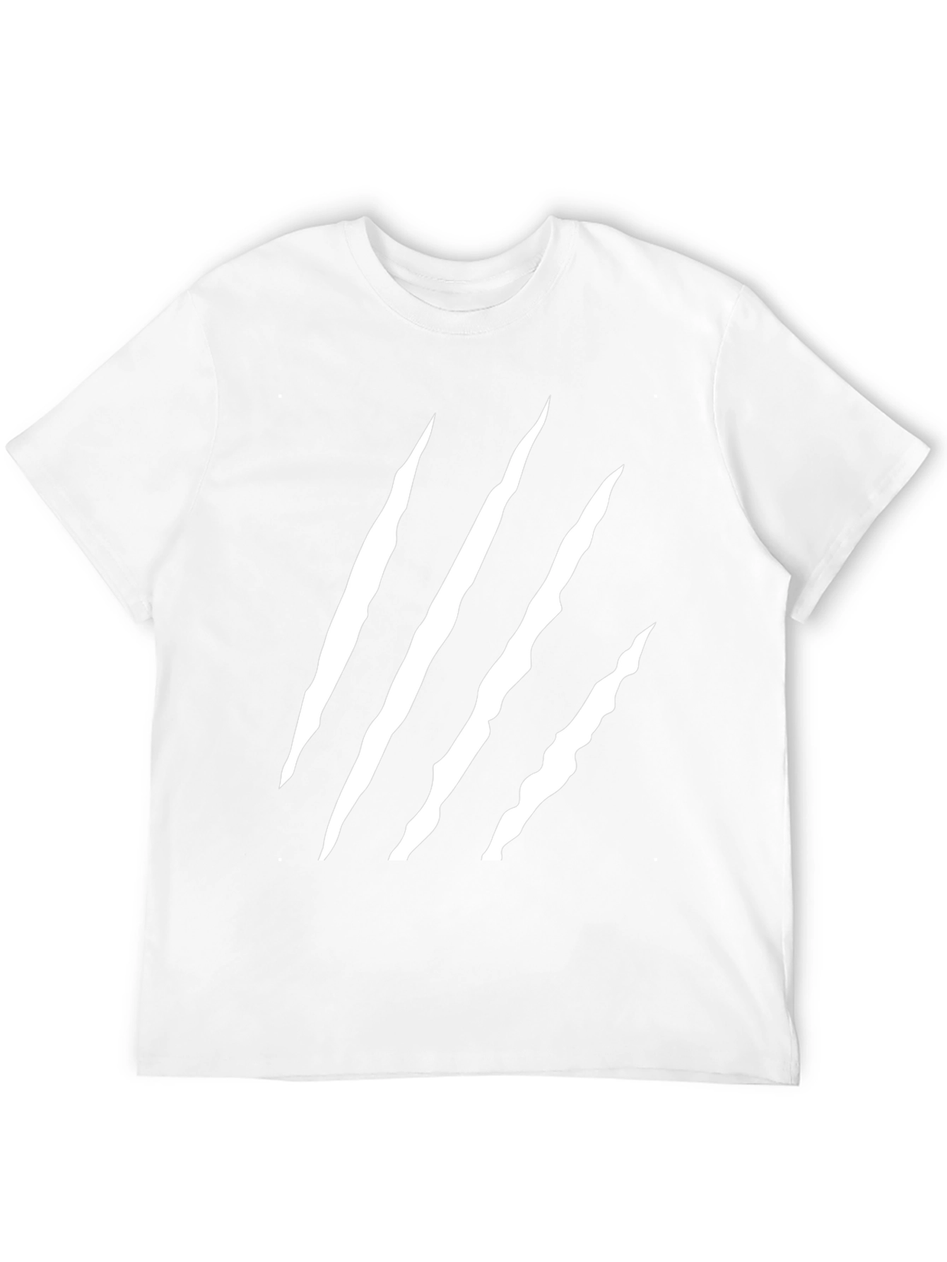 Camiseta Negra con Diseño de Garra Blanca