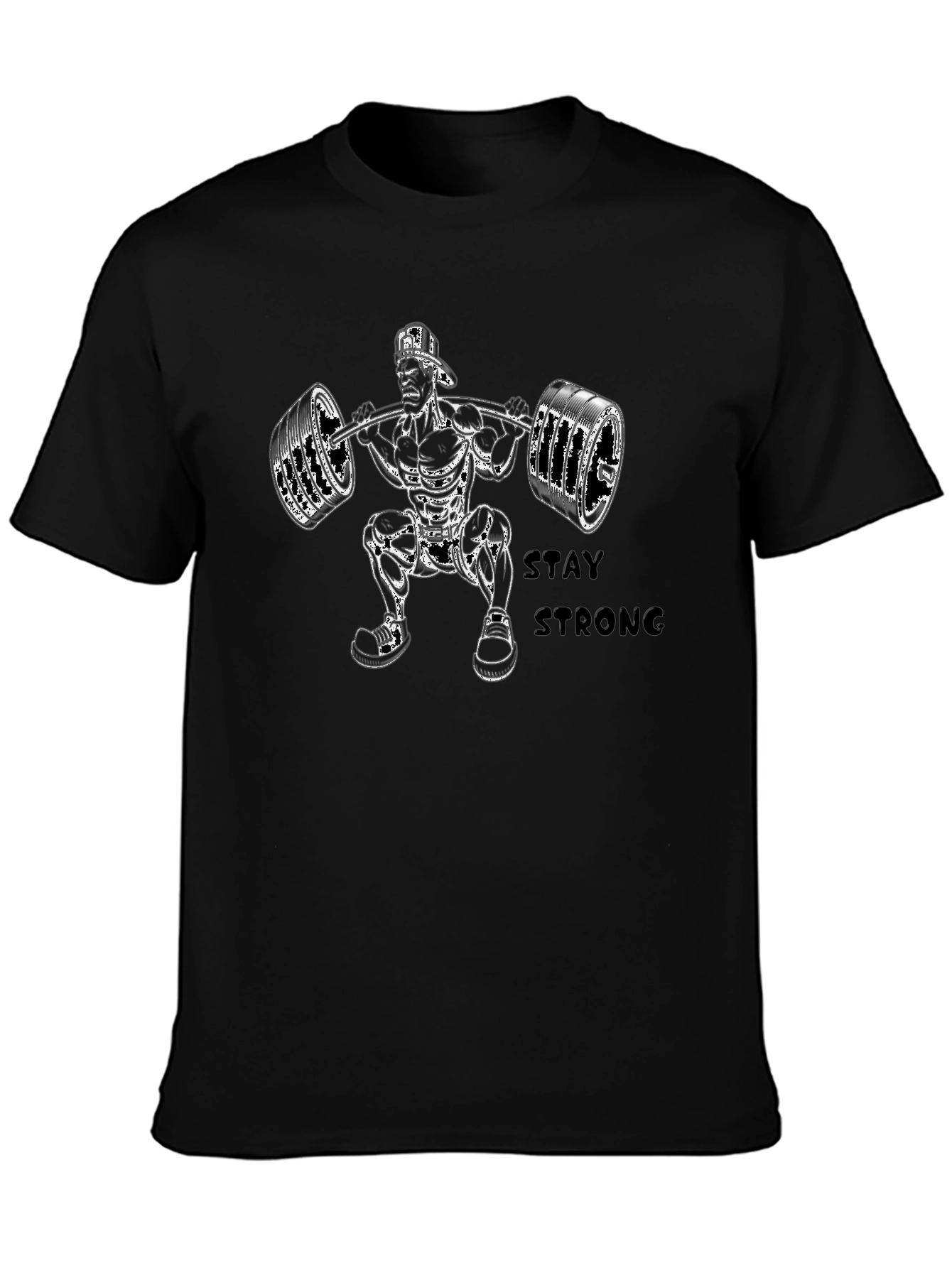 Camiseta Negra Stay Strong