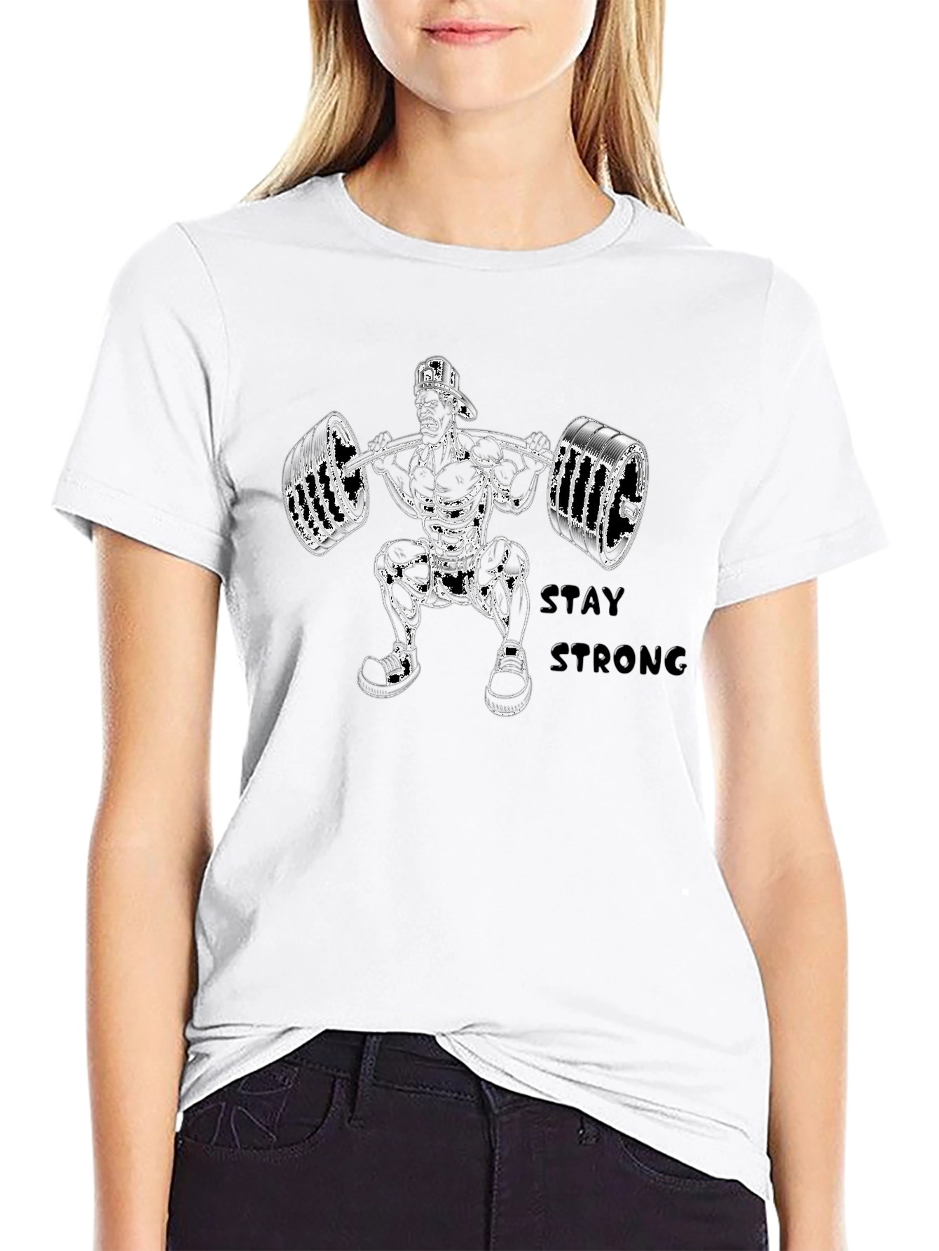Camiseta Negra Stay Strong