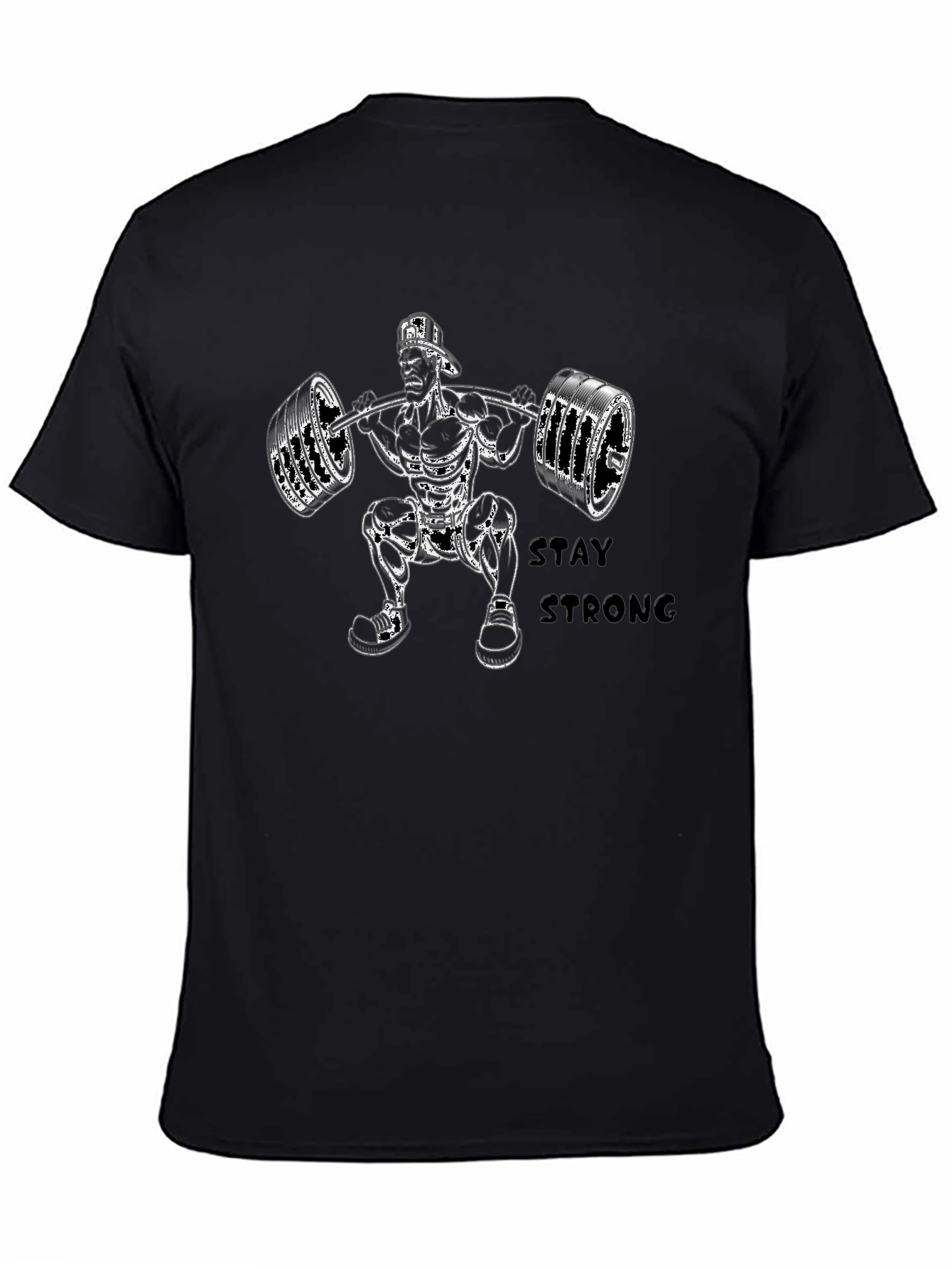 Camiseta Negra Stay Strong