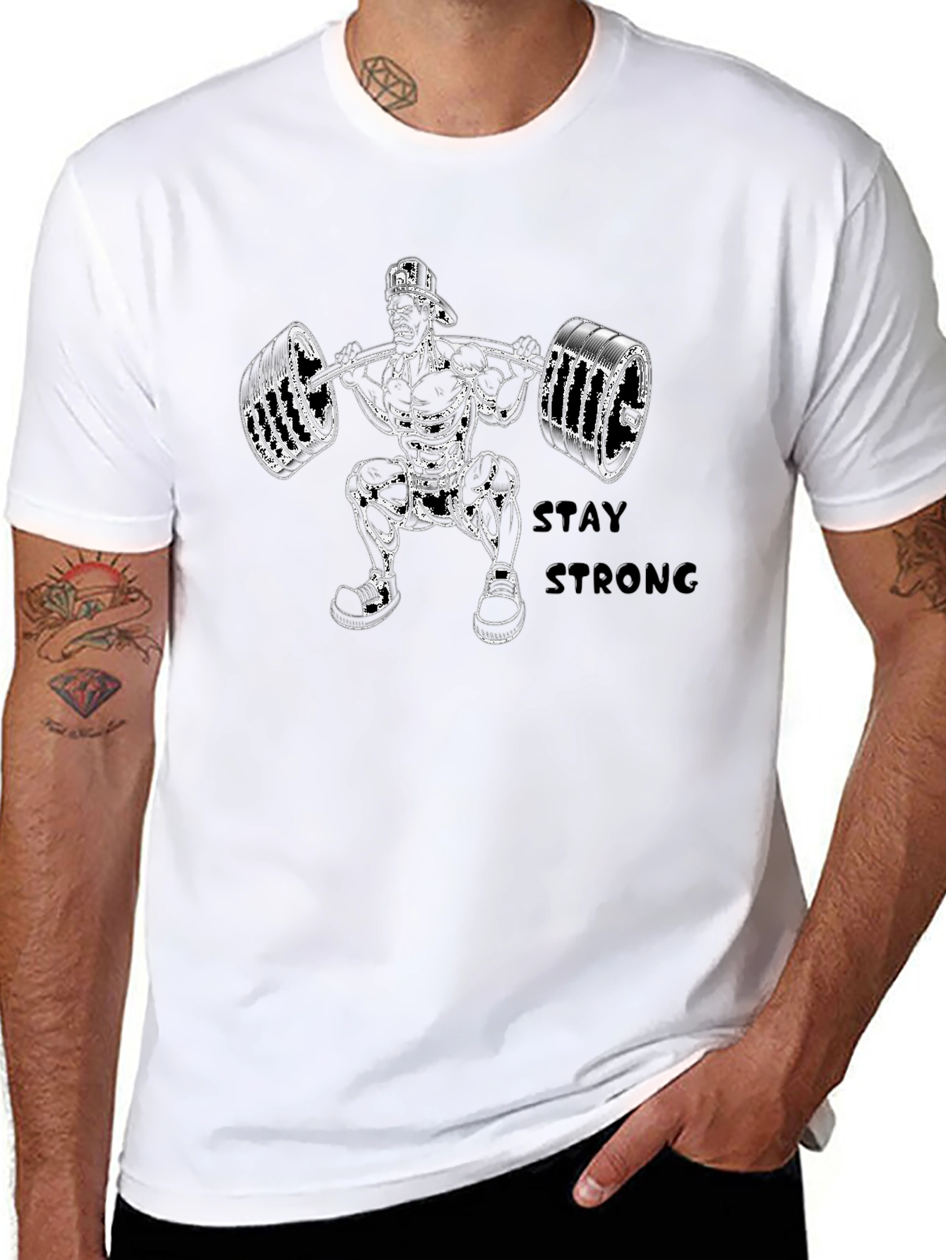 Camiseta Negra Stay Strong