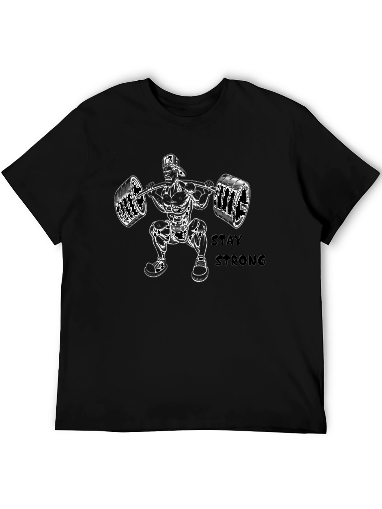 Camiseta Negra Stay Strong