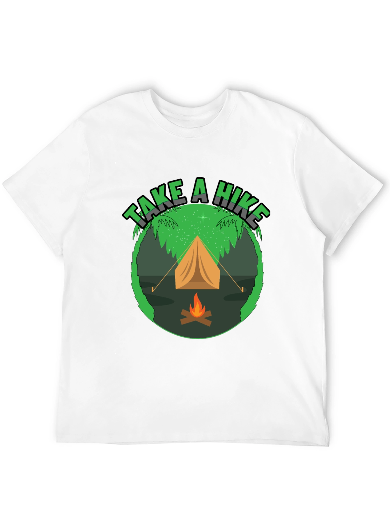 Camiseta Negra Take a Hike para Aventureros