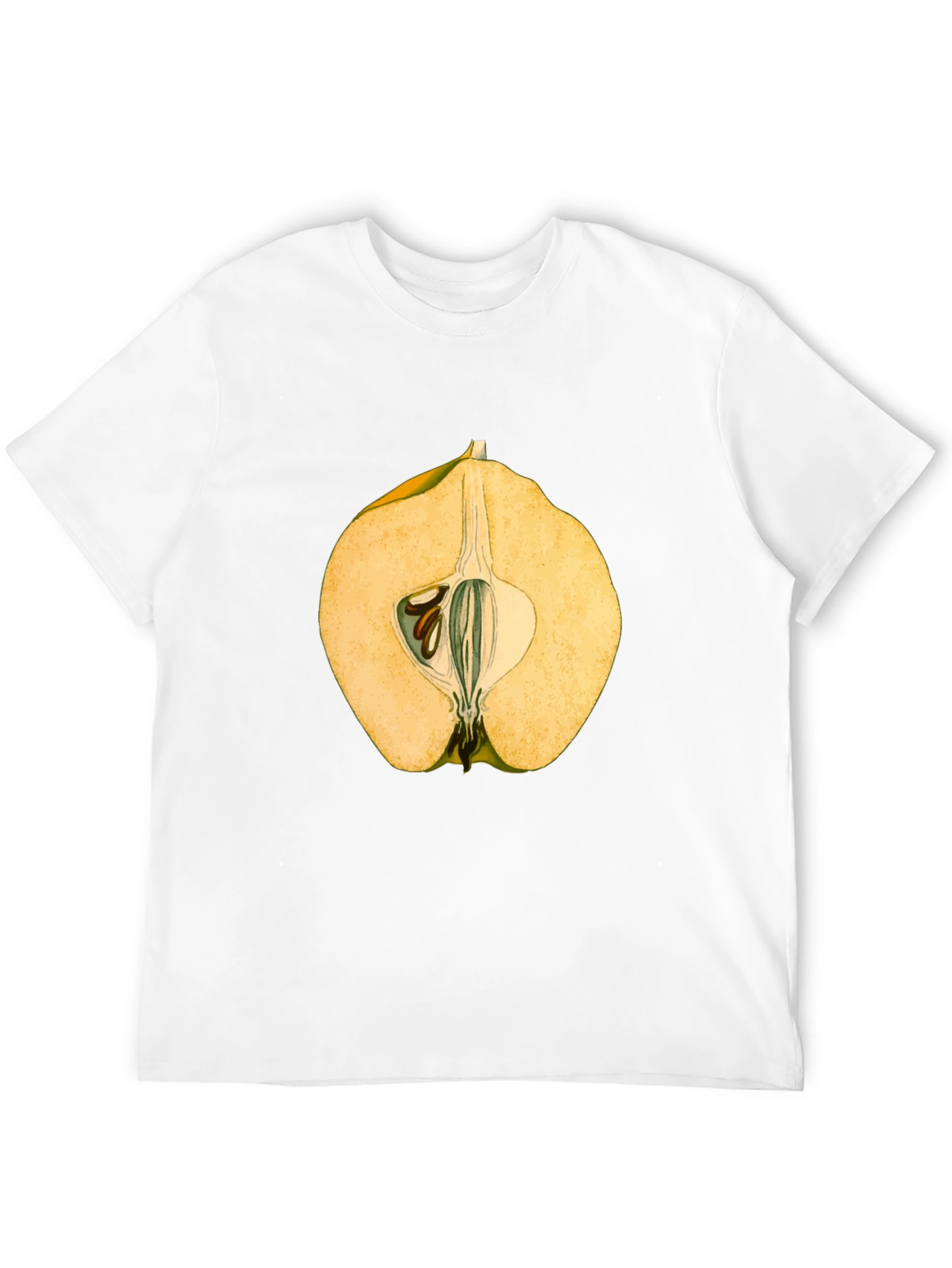 Camiseta Negra con Diseño de Fruta Exótica