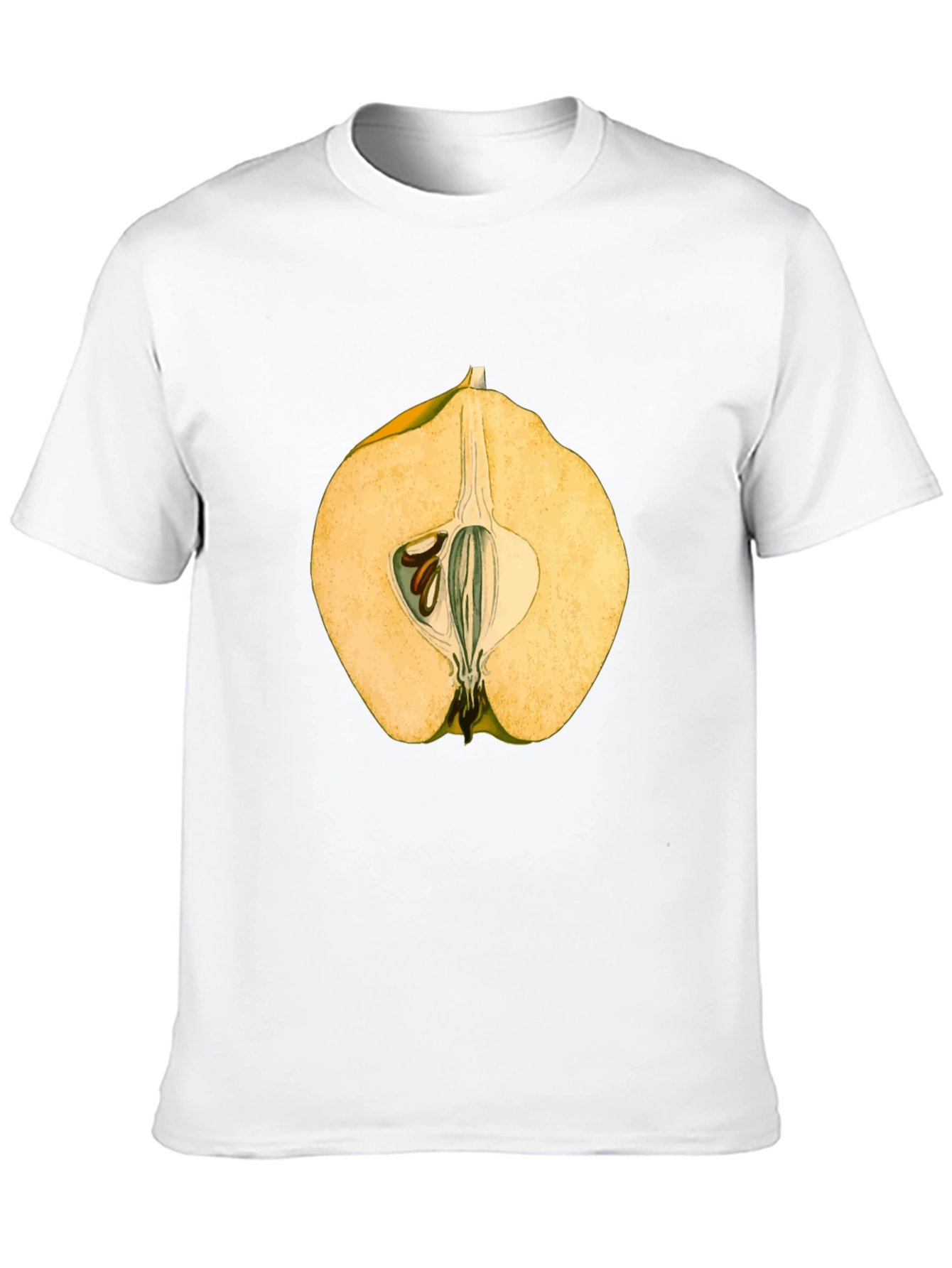 Camiseta Negra con Diseño de Fruta Exótica