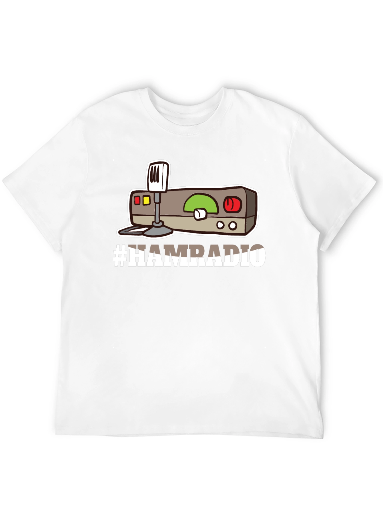 Camiseta Negra #HAMRADIO Radioaficionado