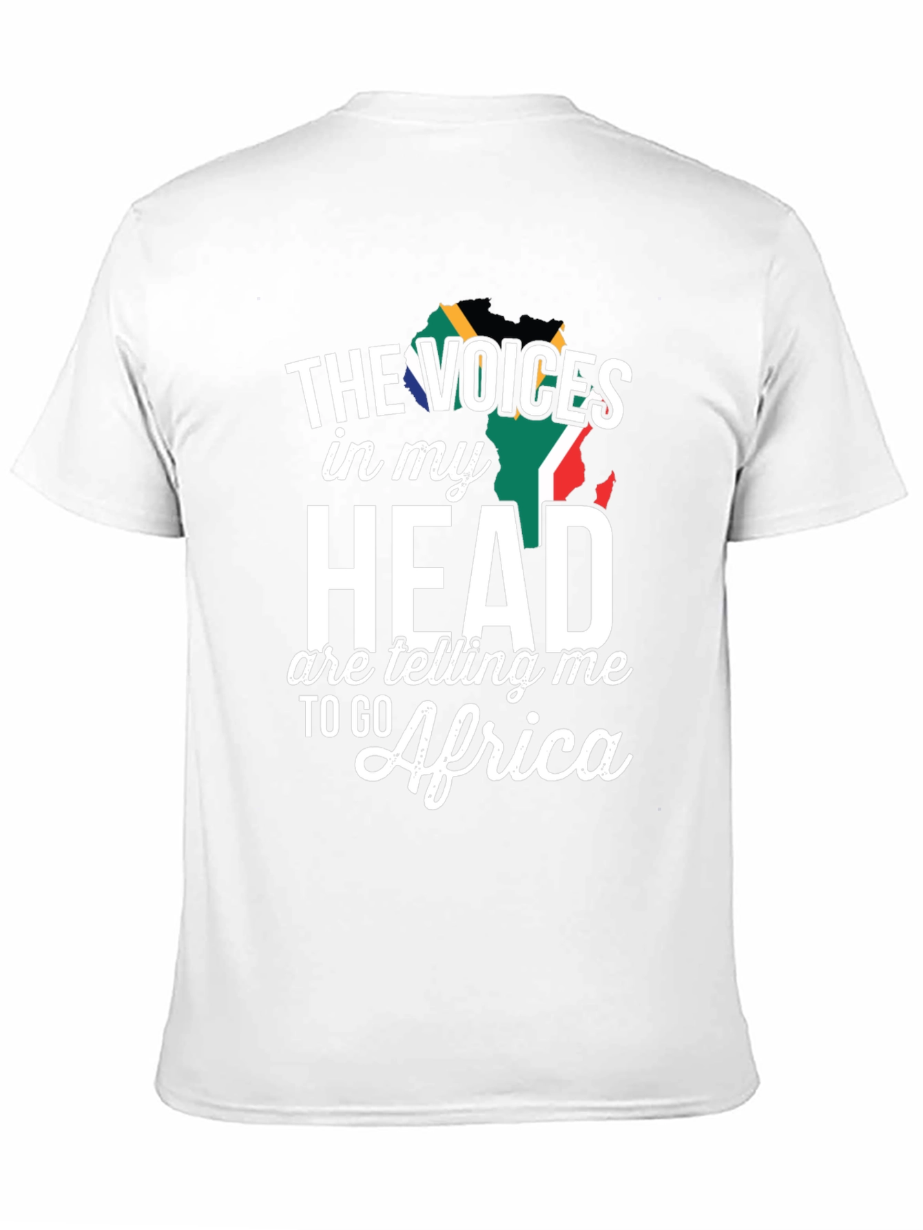 Camiseta Negra Voces en mi Cabeza África