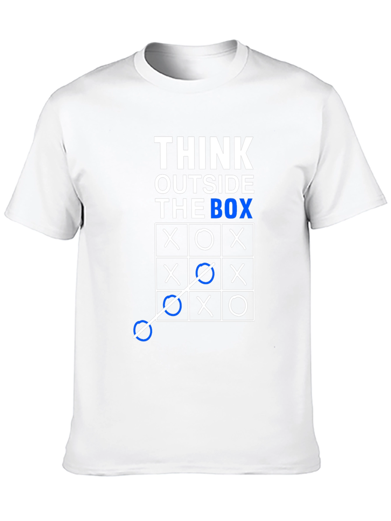 Camiseta Hombre Piensa Fuera de la Caja Algodón