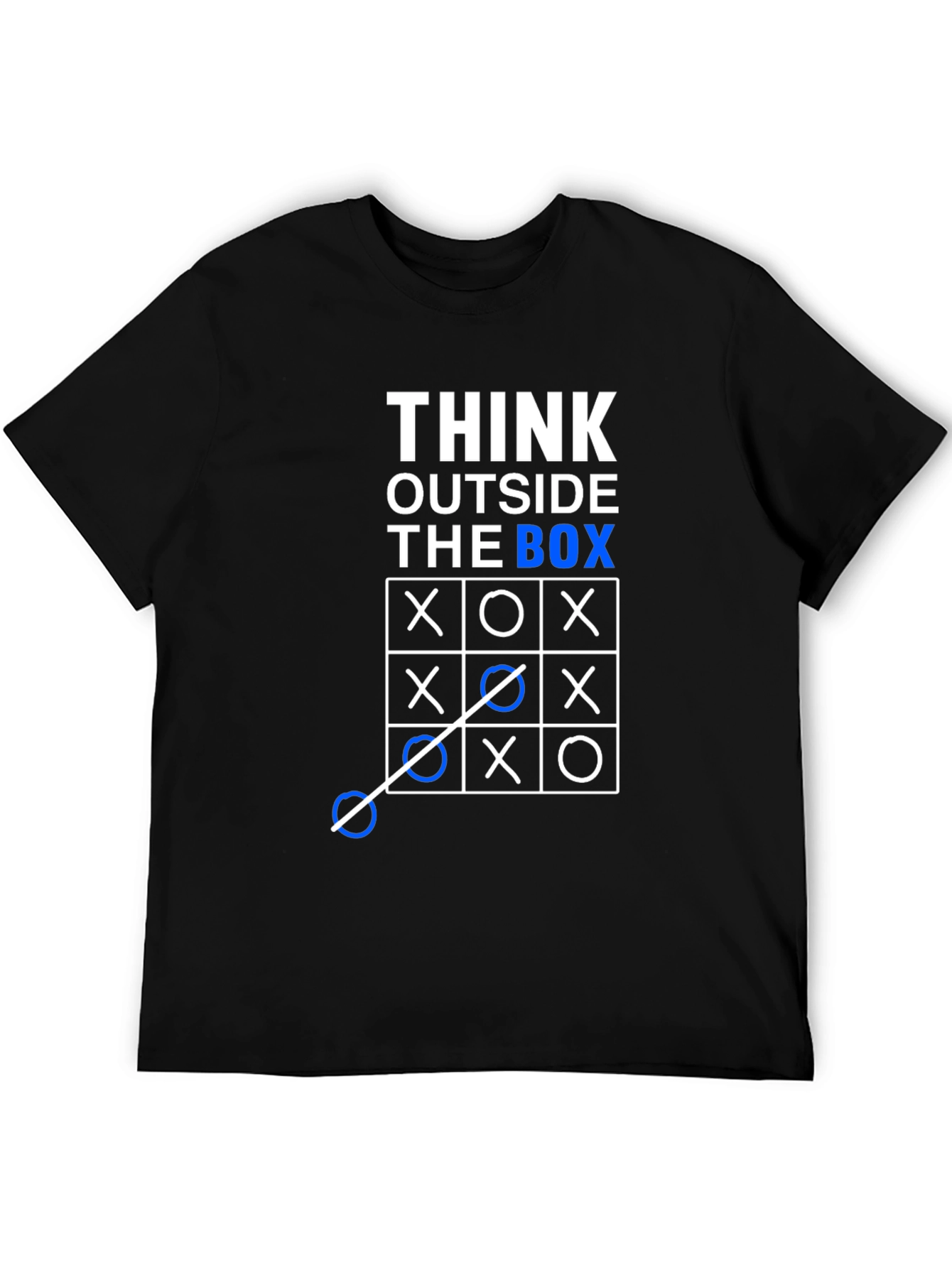 Camiseta Hombre Piensa Fuera de la Caja Algodón