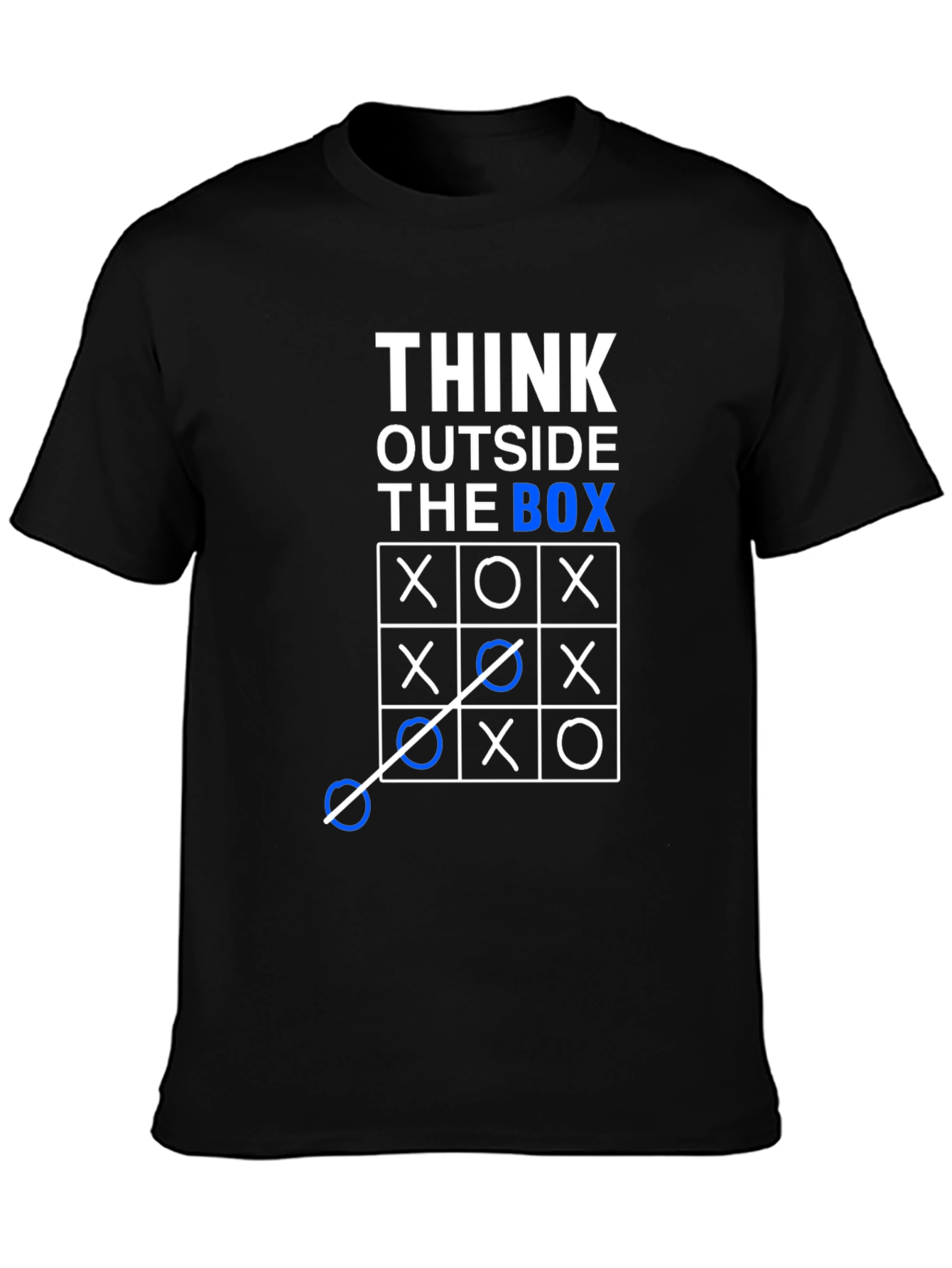 Camiseta Hombre Piensa Fuera de la Caja Algodón