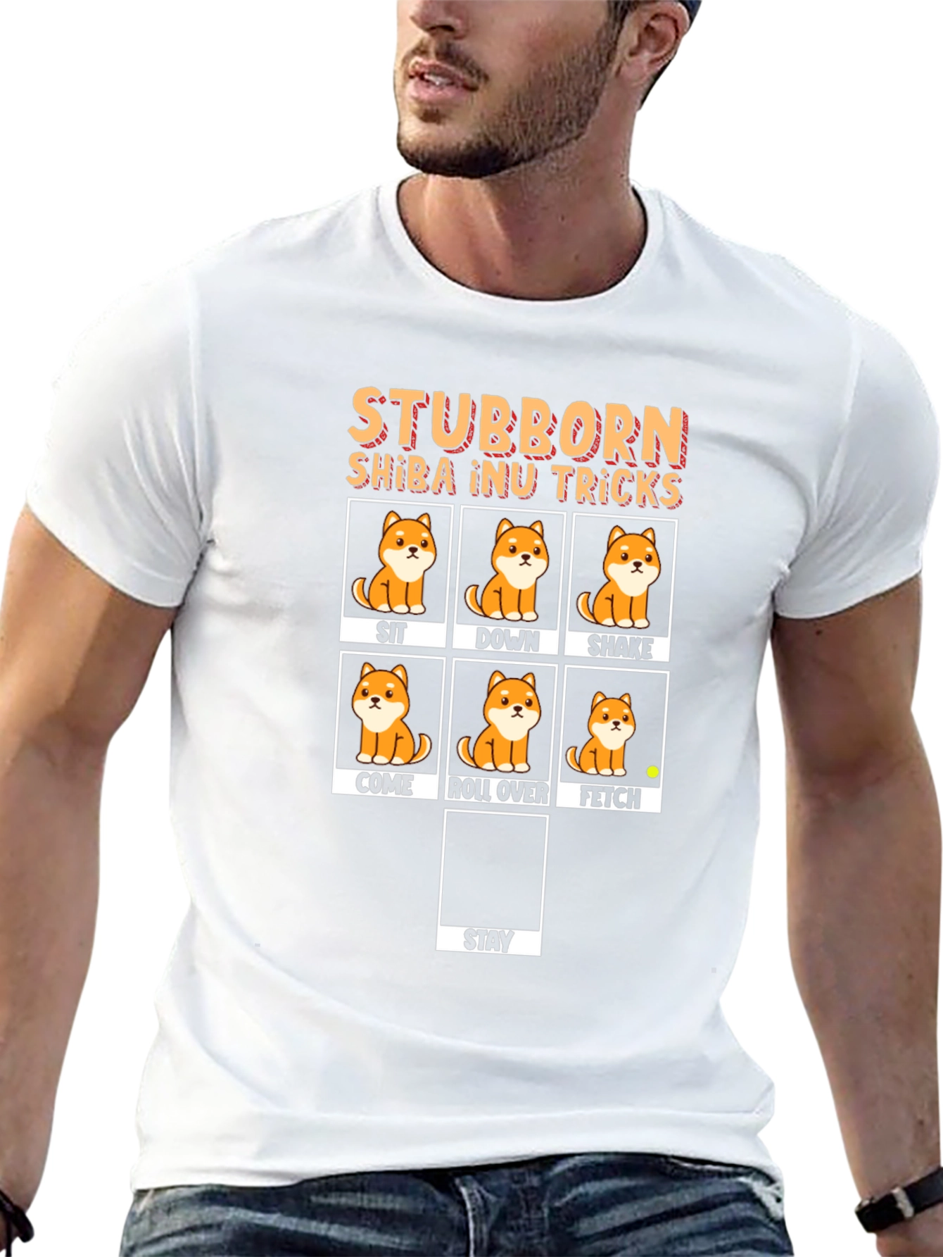 Camiseta Shiba Inu Stubborn Tricks
