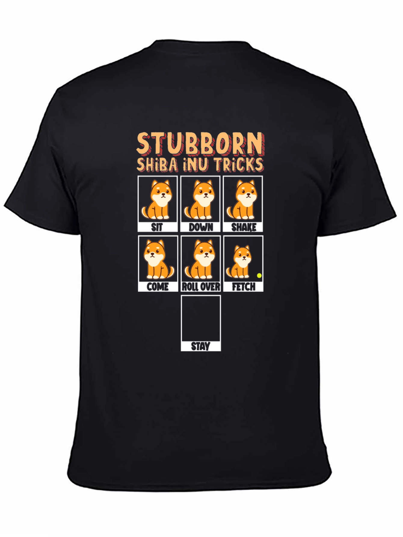 Camiseta Shiba Inu Stubborn Tricks