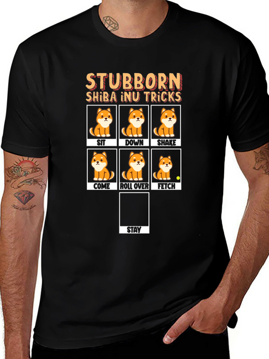Camiseta Shiba Inu Stubborn Tricks