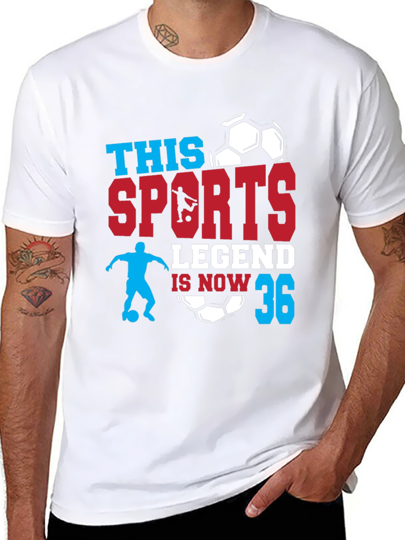 Camiseta Deportiva Leyenda 36 Años Fútbol