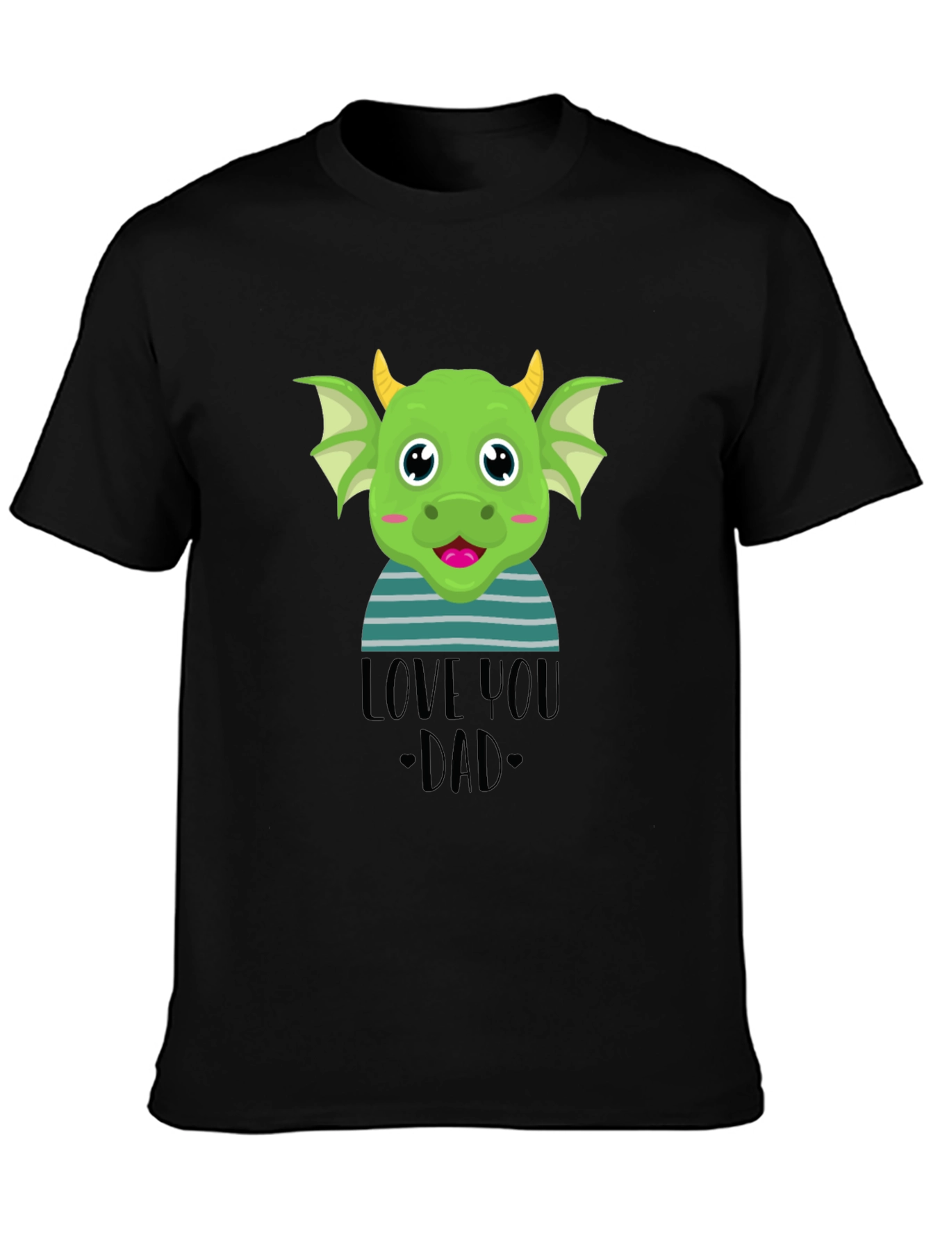 Camiseta Negra Dragón Te Amo Papá