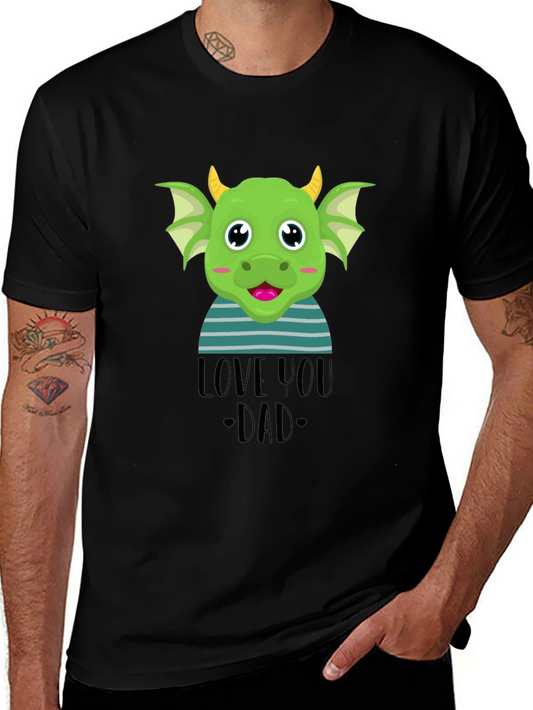 Camiseta Negra Dragón Te Amo Papá