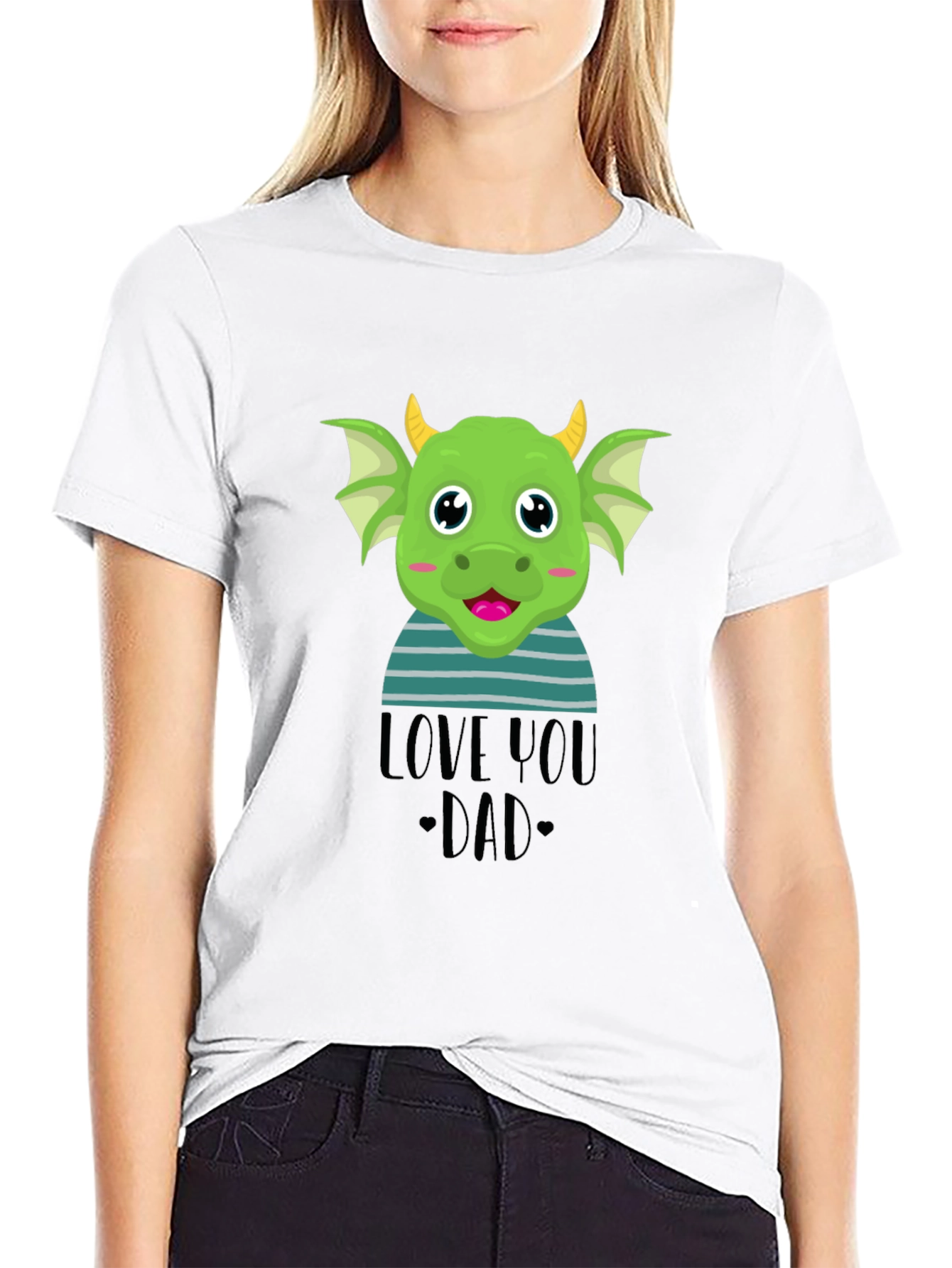 Camiseta Negra Dragón Te Amo Papá