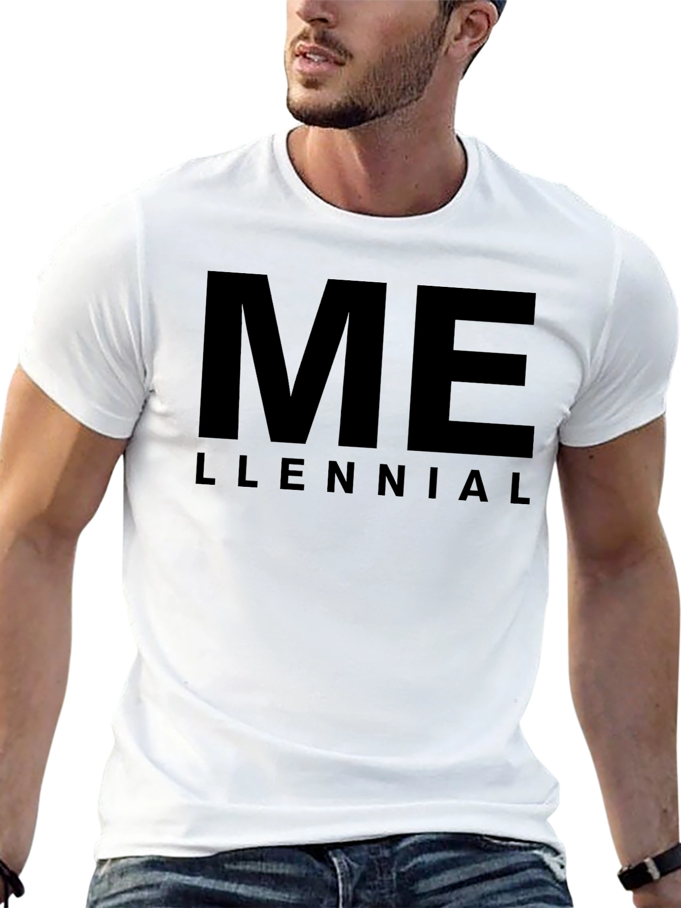 Camiseta Negra ME LLENNIAL