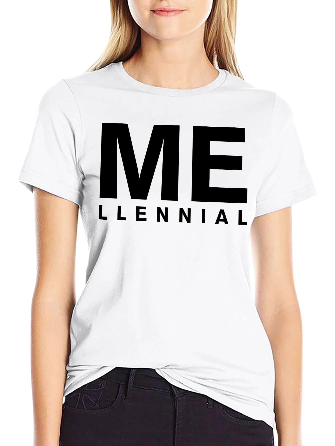 Camiseta Negra ME LLENNIAL
