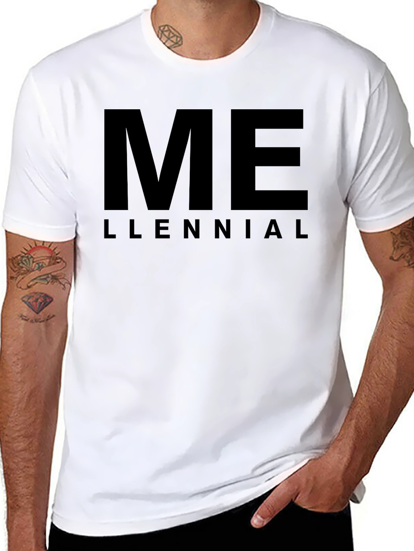 Camiseta Negra ME LLENNIAL