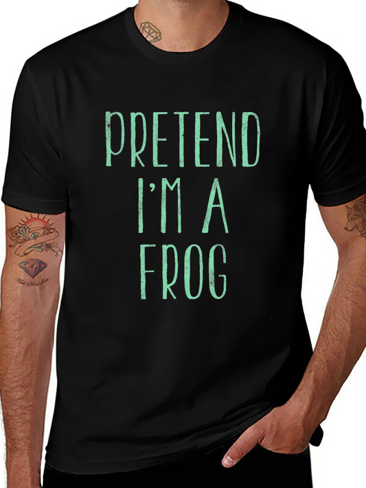 Camiseta Hombre Negra - Pretend Im a Frog
