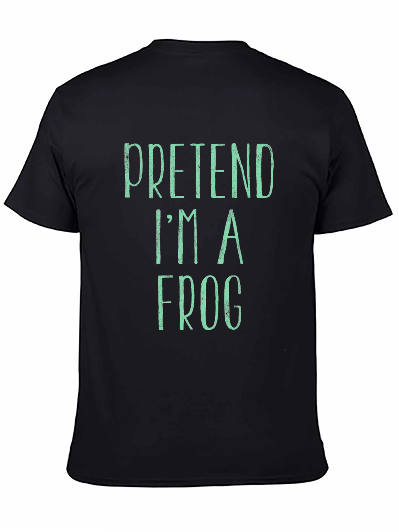 Camiseta Hombre Negra - Pretend Im a Frog