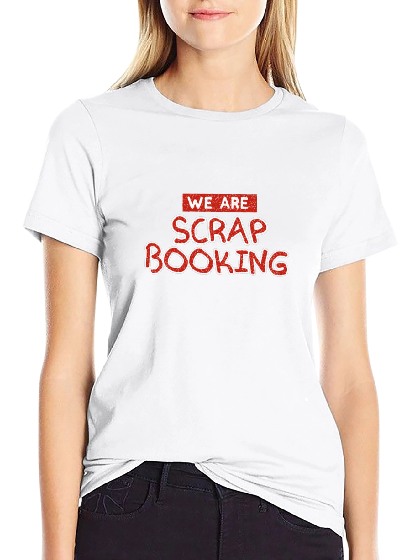 Camiseta Negra Scrap Booking para Aficionados al Arte