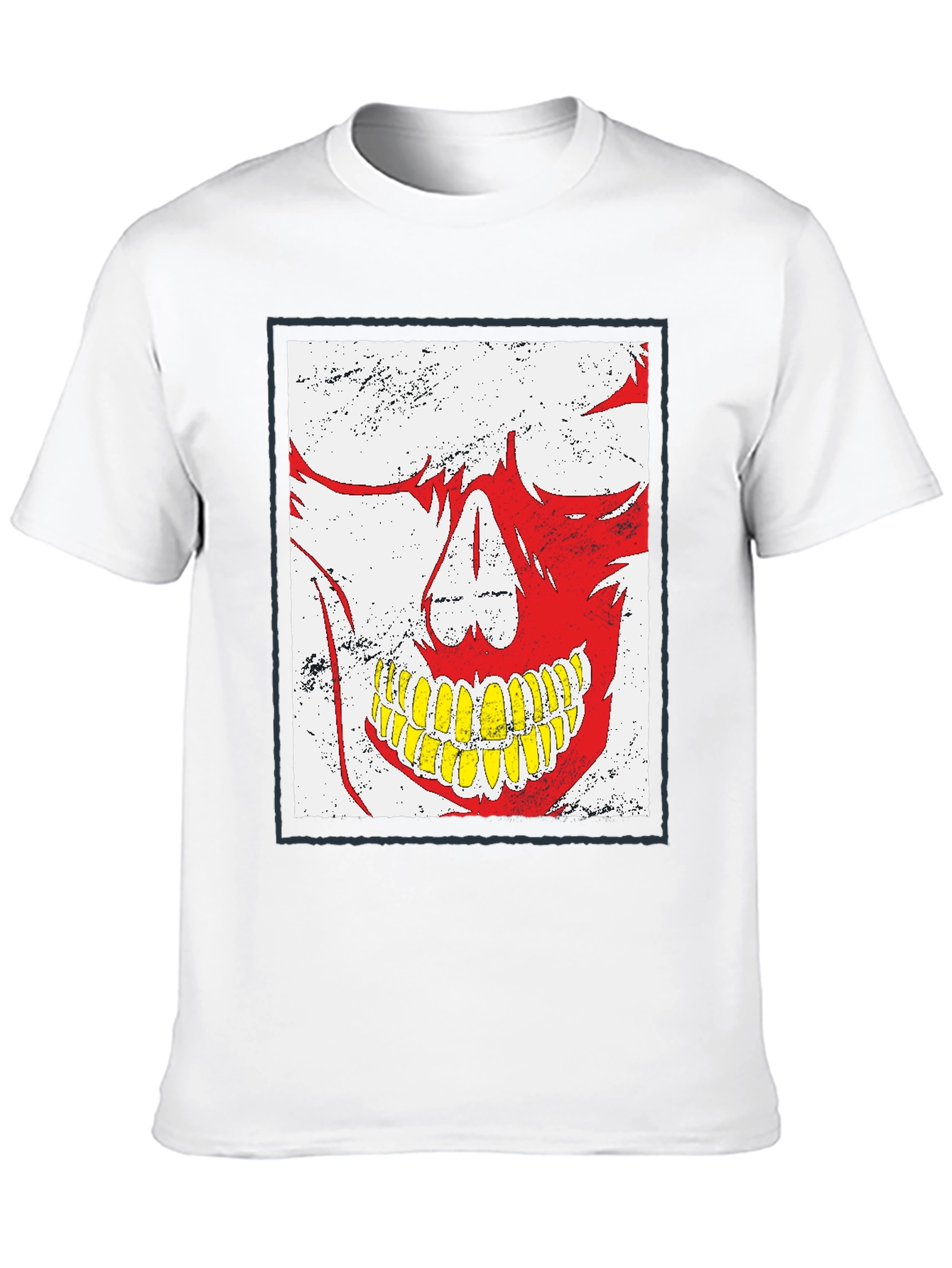 Camiseta Negra con Diseño de Calavera Distintivo