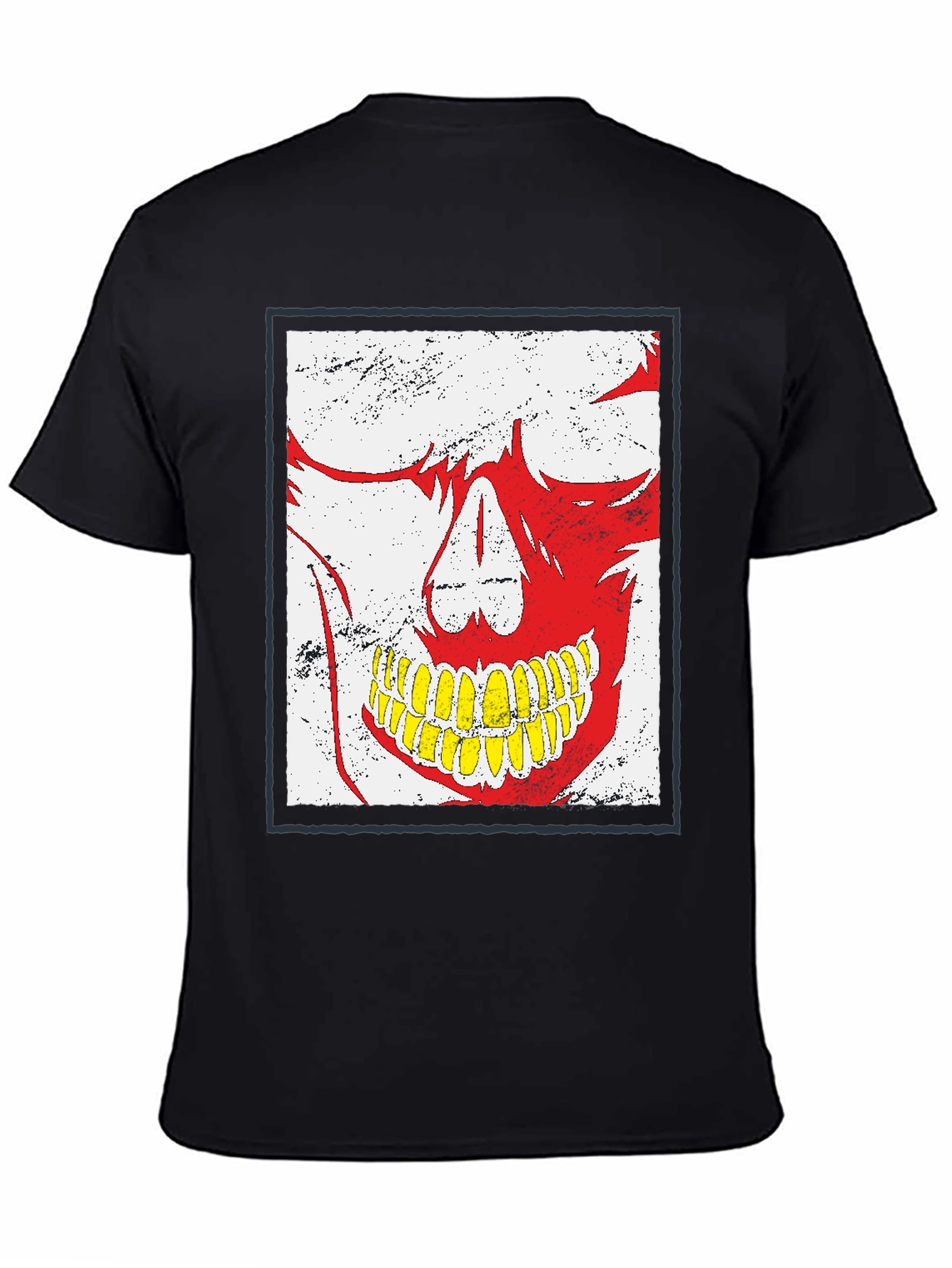 Camiseta Negra con Diseño de Calavera Distintivo