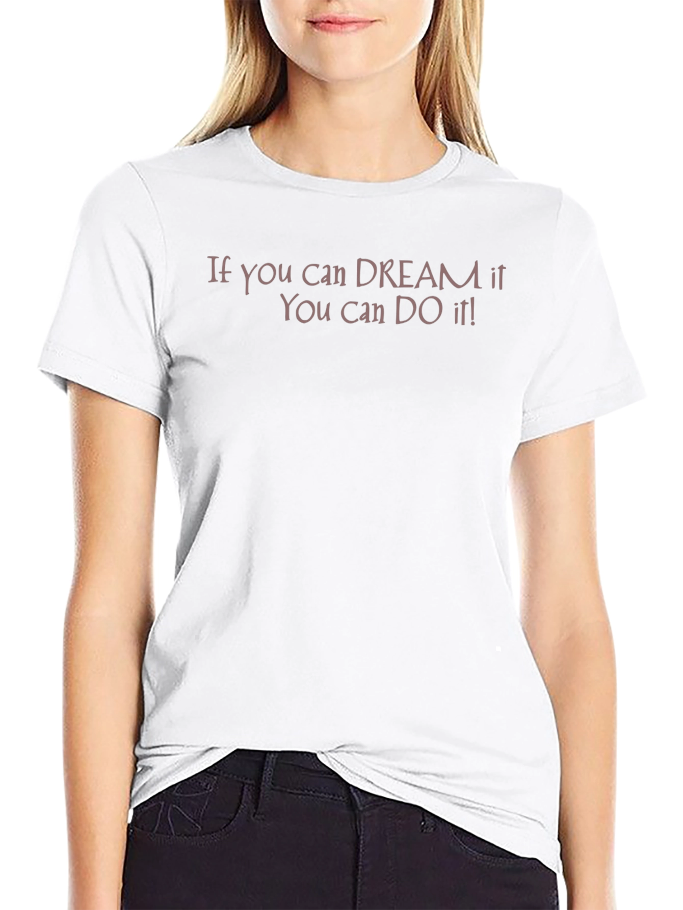 Camiseta Negra Motivacional: Si Puedes Soñarlo Puedes Hacerlo
