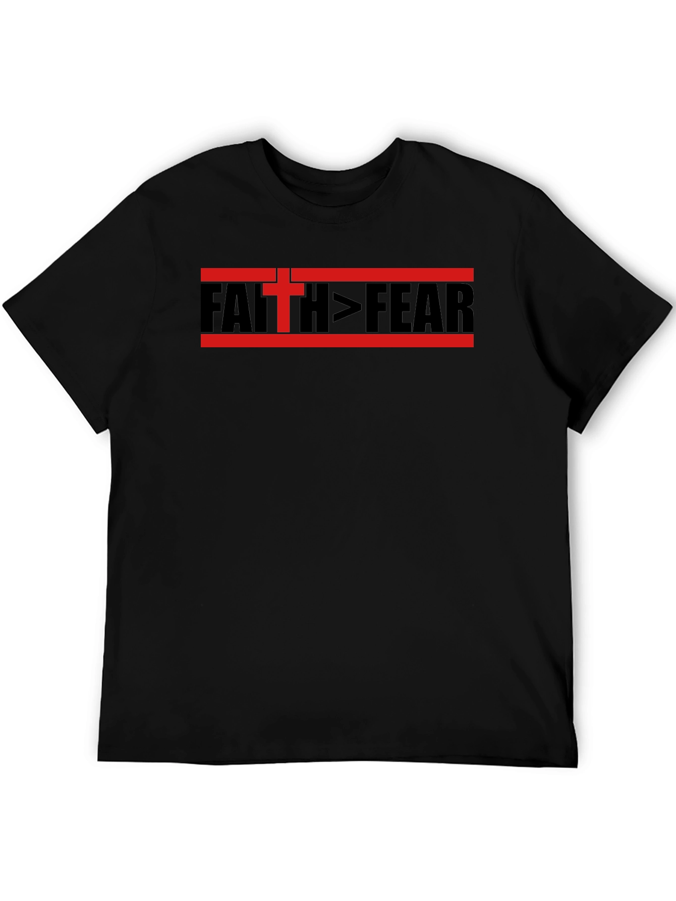 Camiseta Fe > Miedo - Diseño Religioso
