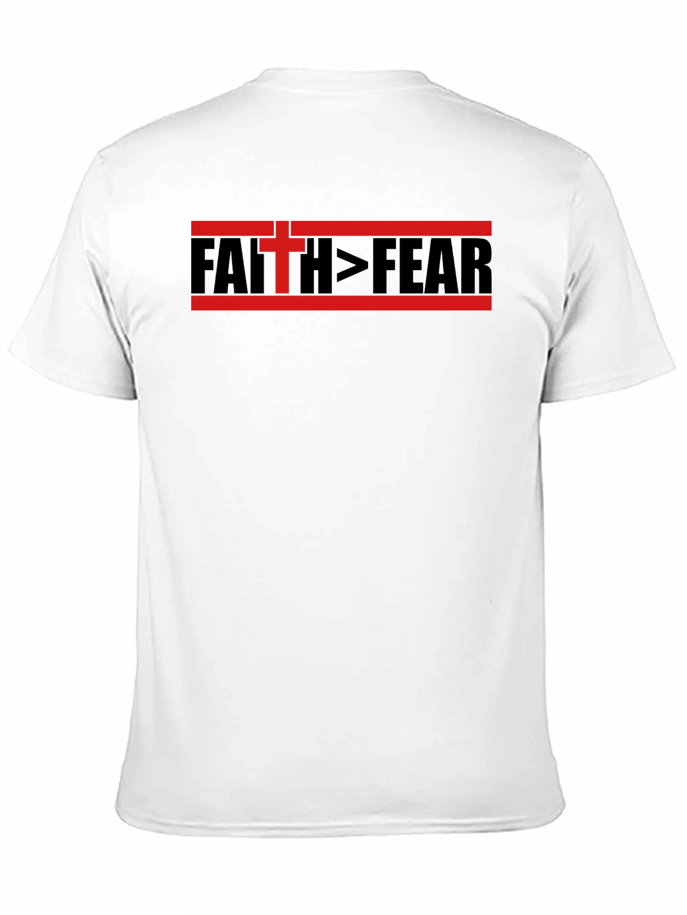 Camiseta Fe > Miedo - Diseño Religioso