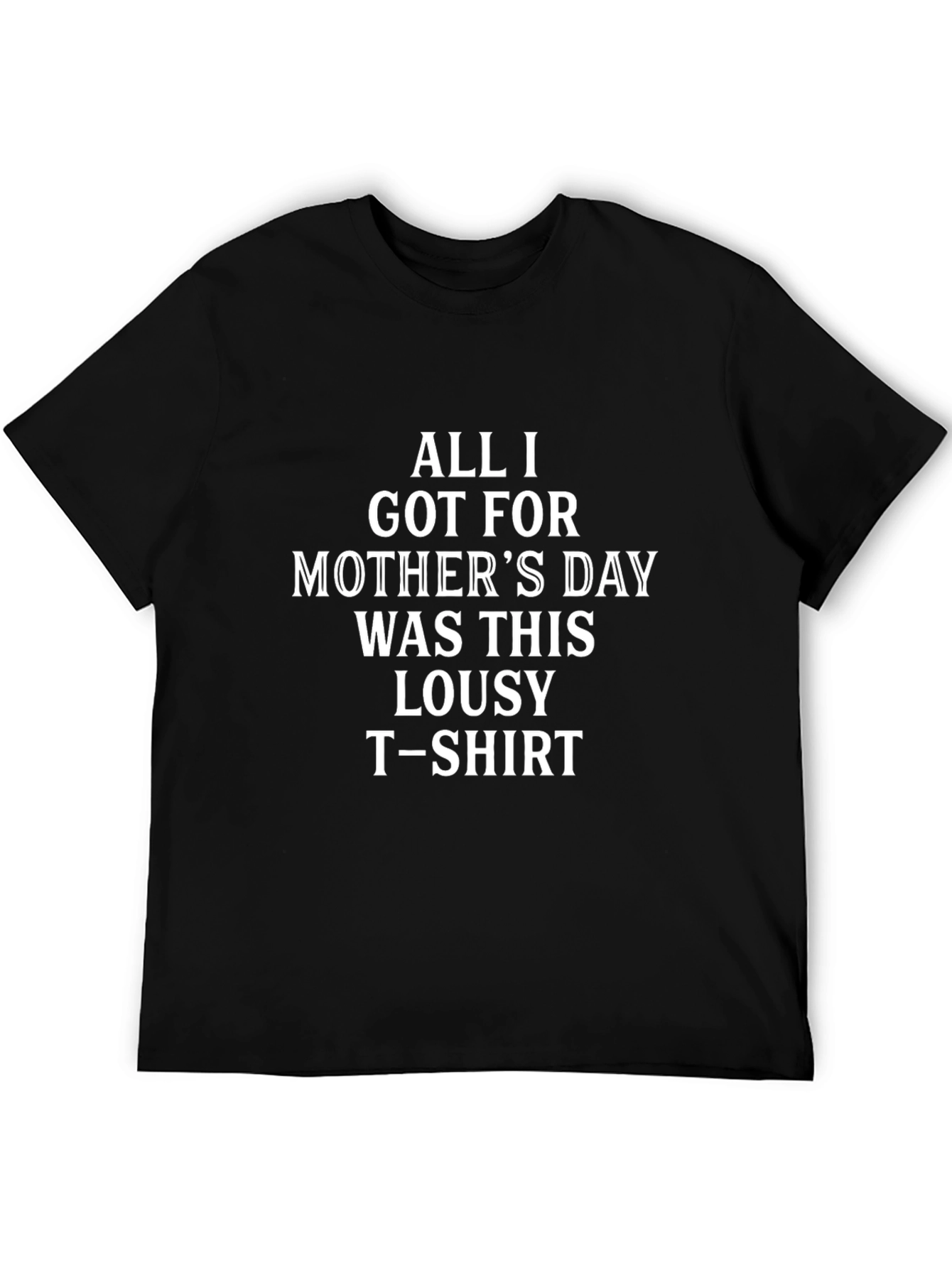 Camiseta Negra Día de la Madre con Texto Divertido
