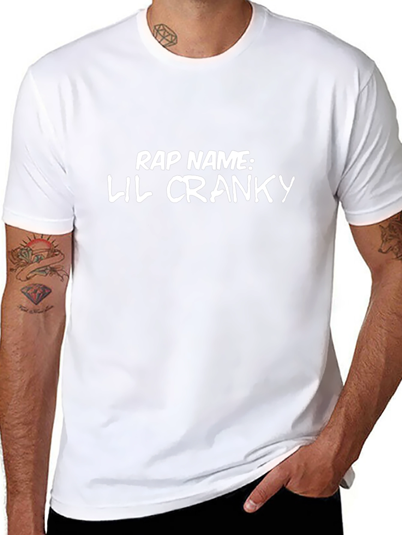 Camiseta Negra: Rap Name Lil Cranky