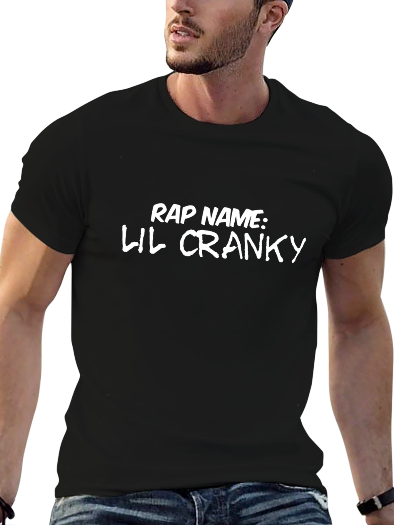 Camiseta Negra: Rap Name Lil Cranky