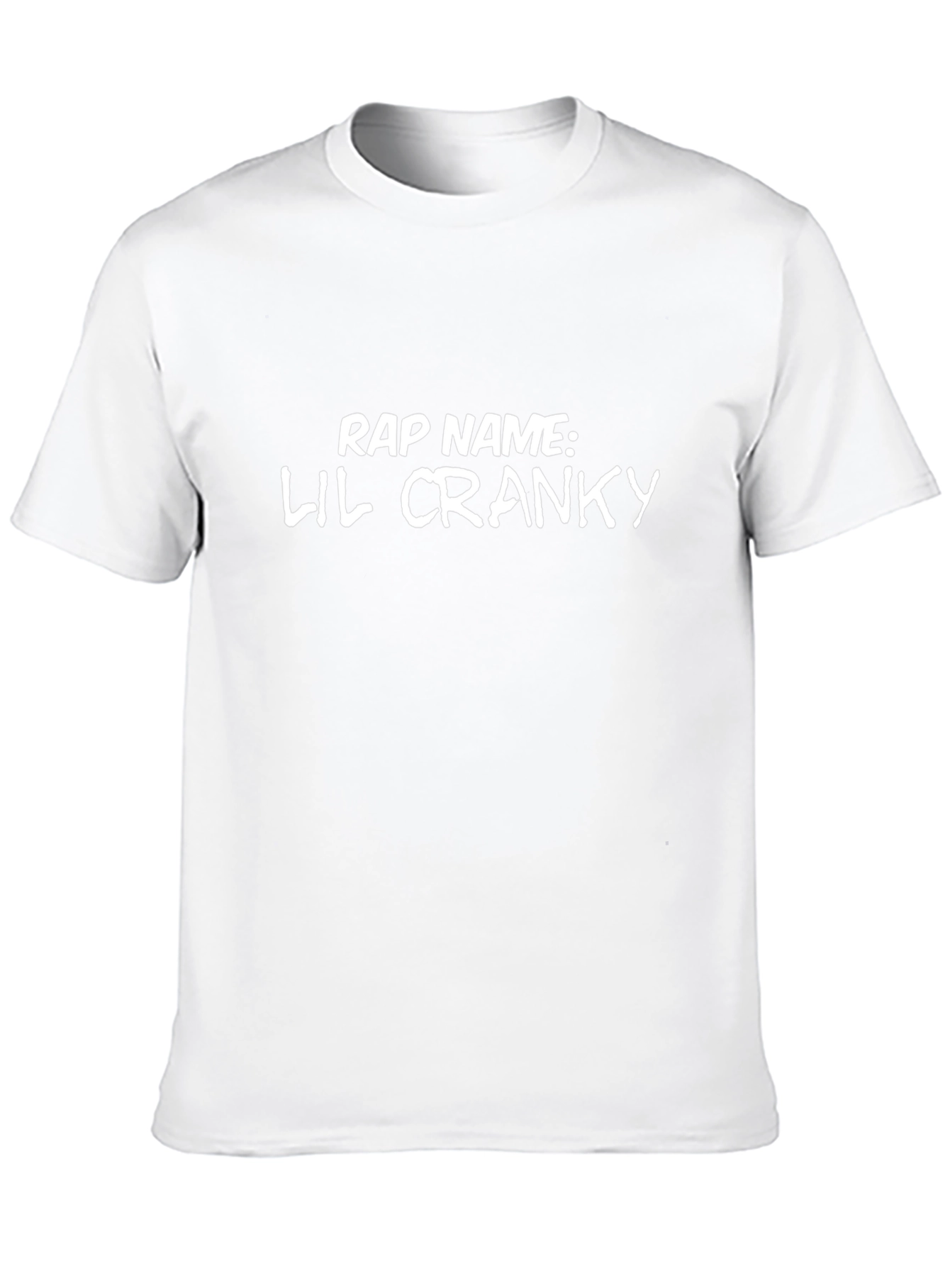 Camiseta Negra: Rap Name Lil Cranky