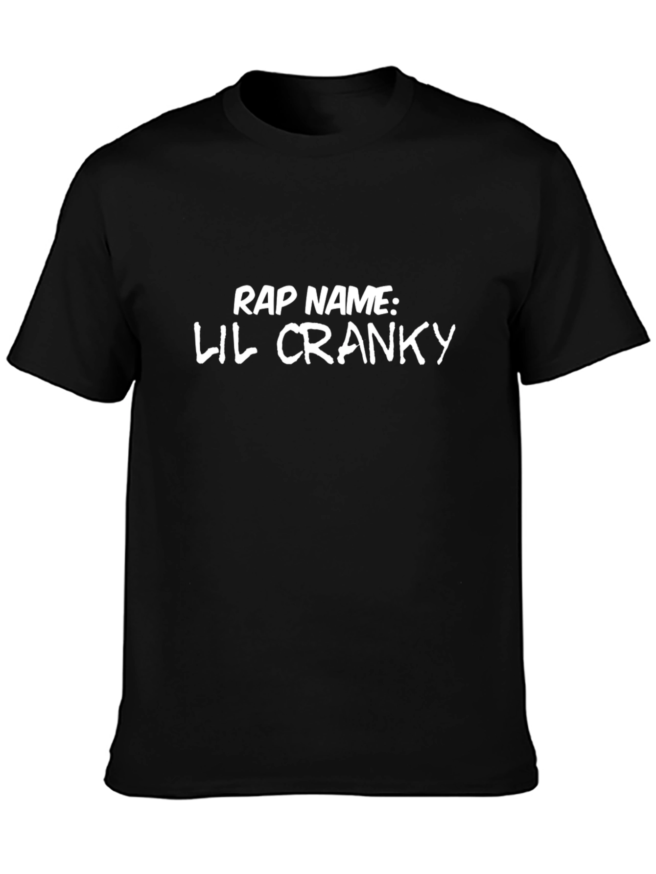 Camiseta Negra: Rap Name Lil Cranky