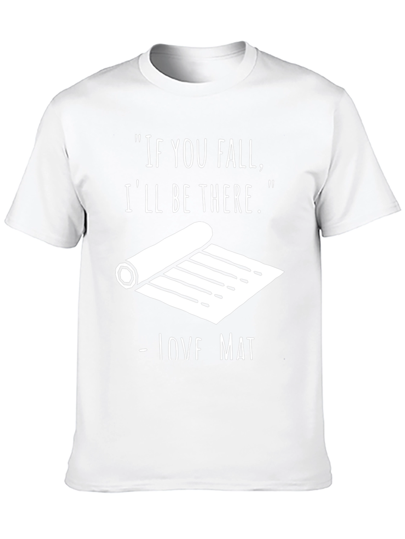 Camiseta Negra con Estampado Divertido Love Mat