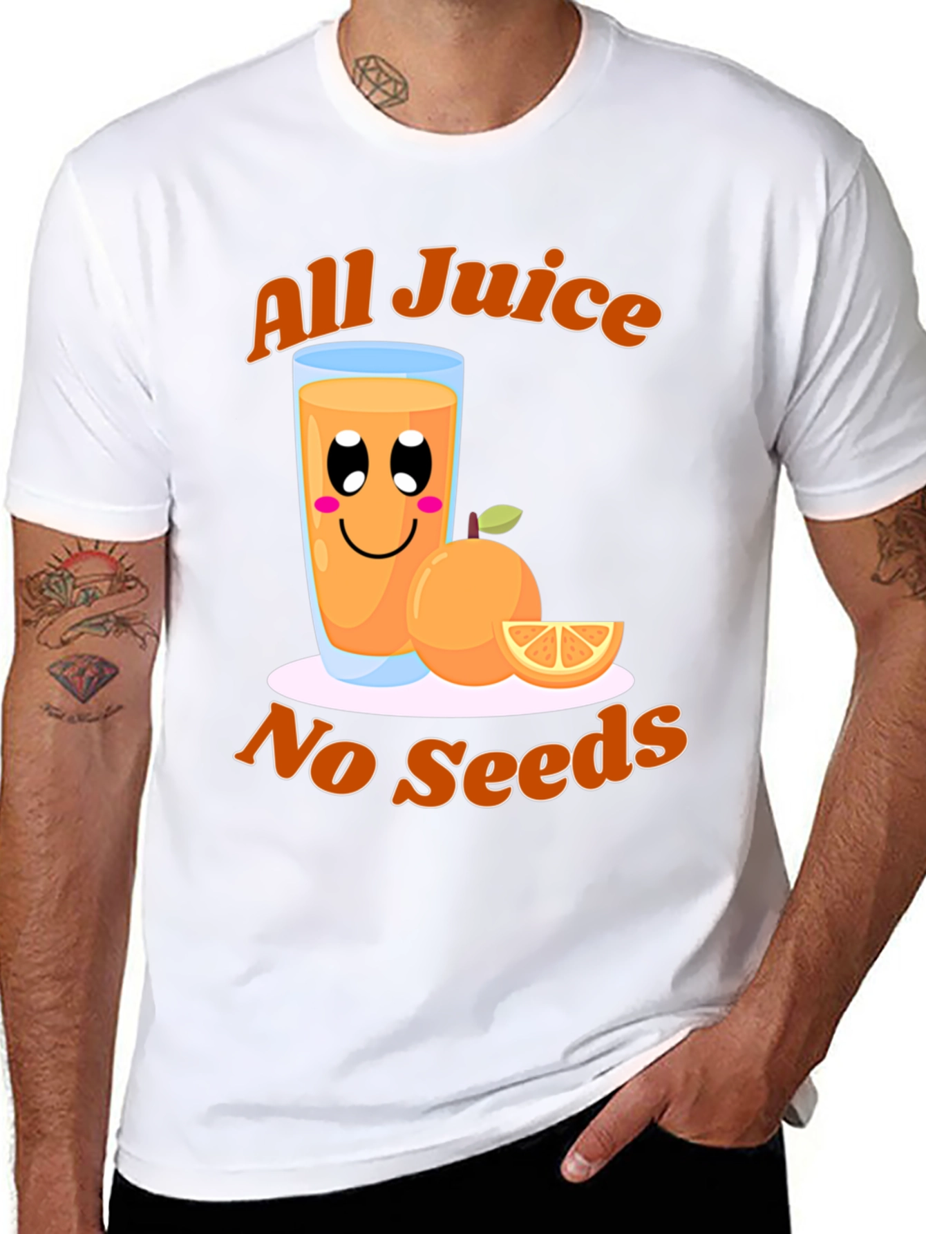 Camiseta Todo Jugo Sin Semillas Naranja
