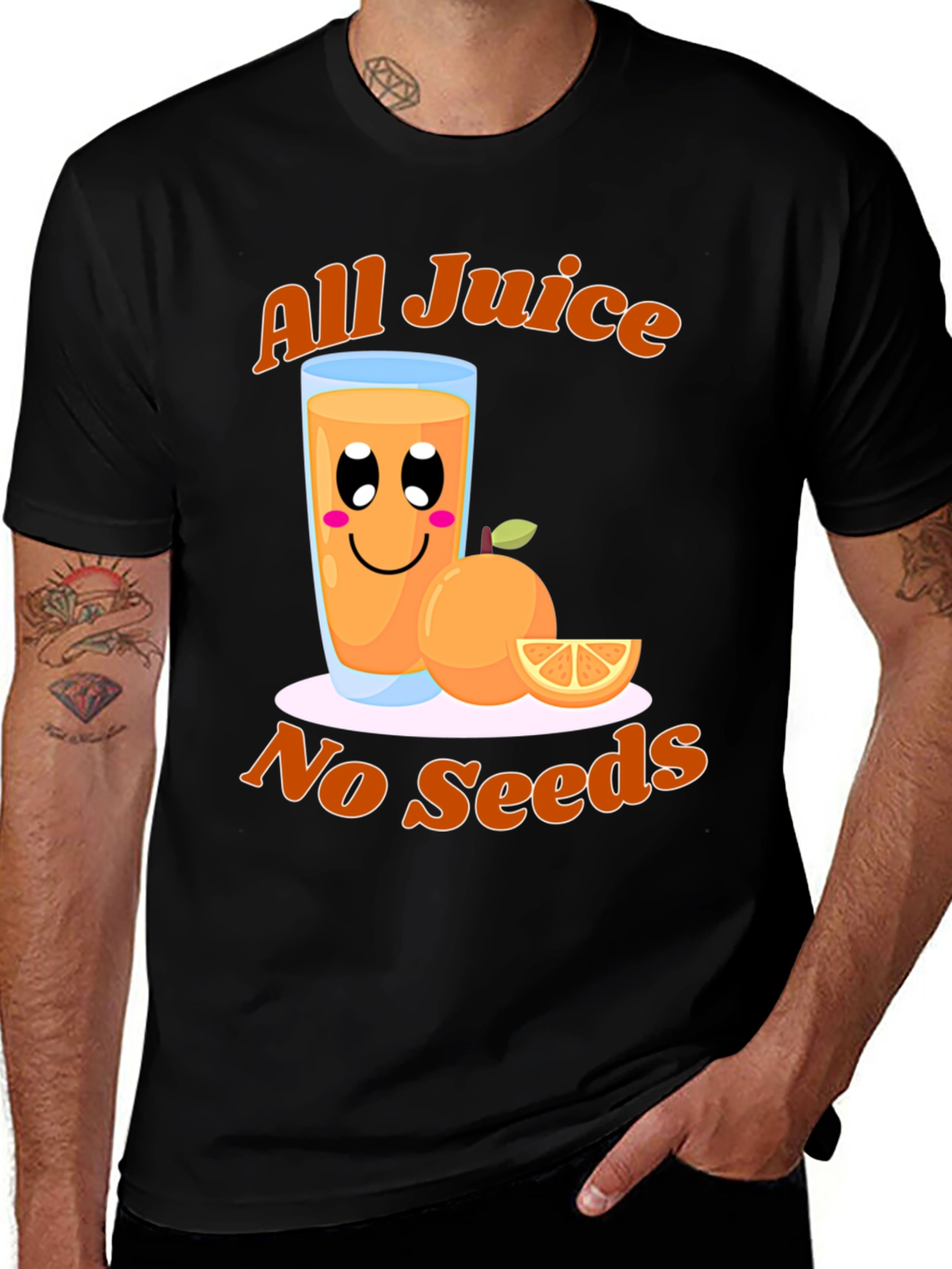 Camiseta Todo Jugo Sin Semillas Naranja