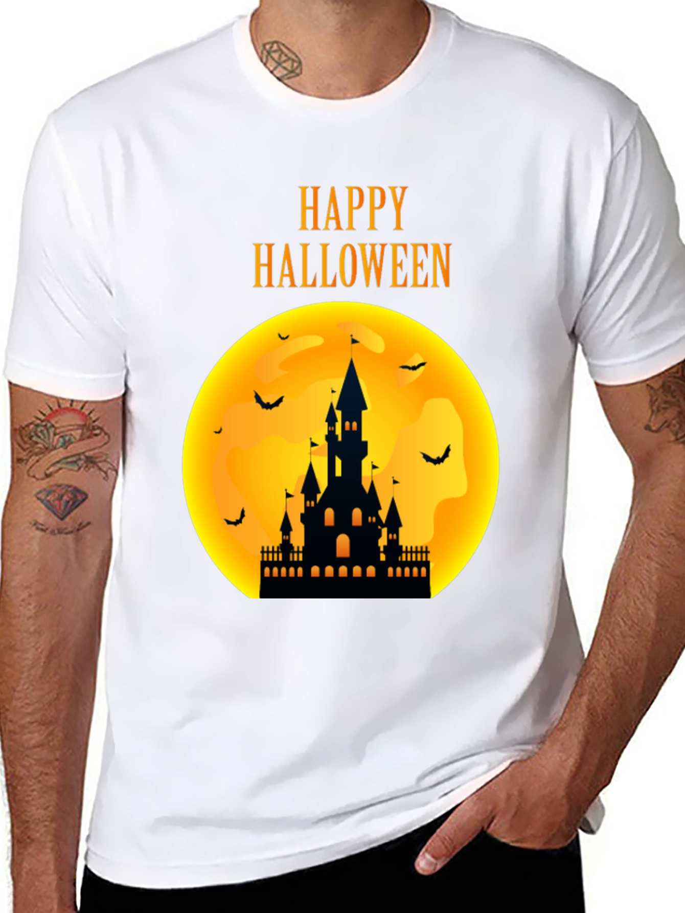 Camiseta Halloween Castillo Noche de Brujas