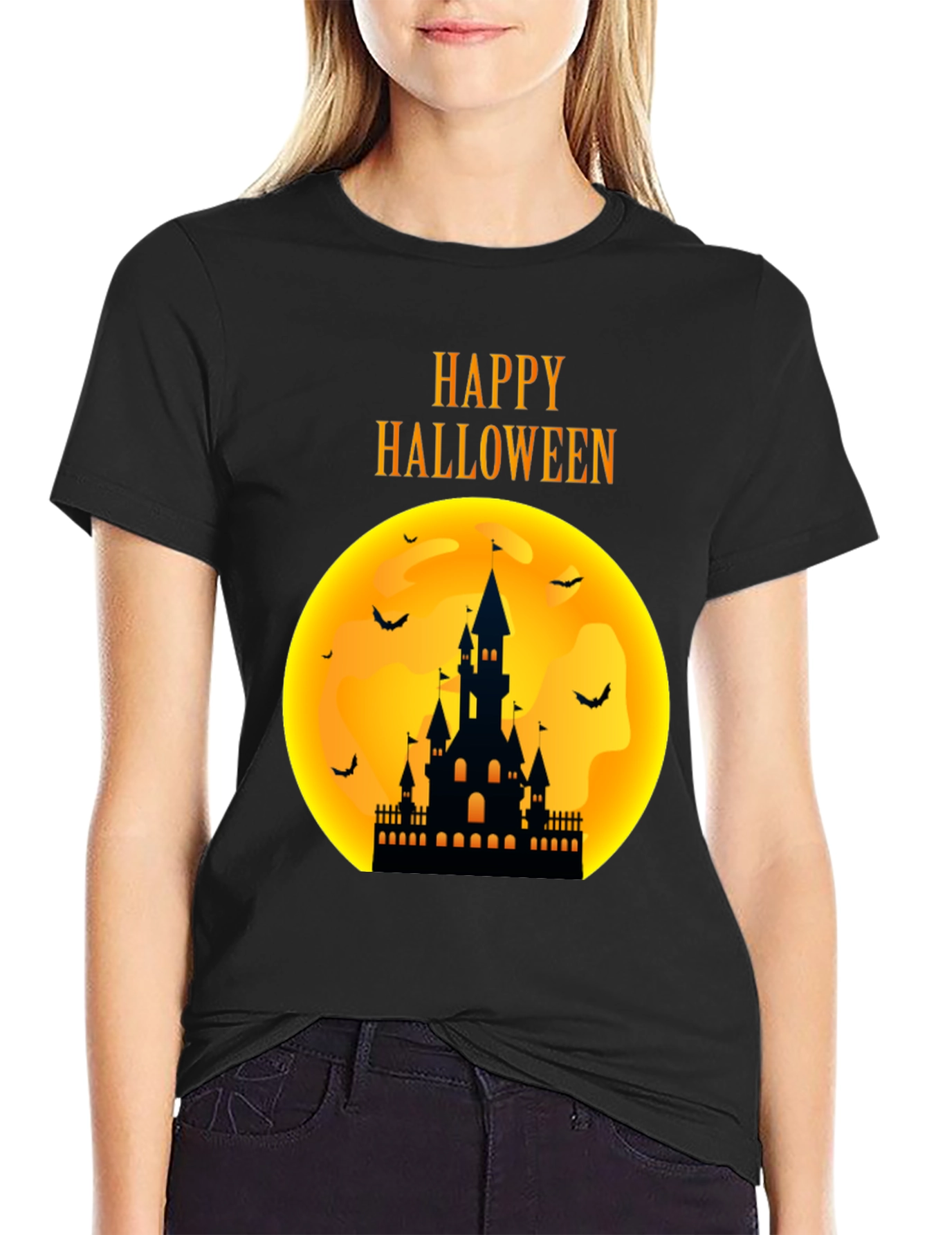 Camiseta Halloween Castillo Noche de Brujas